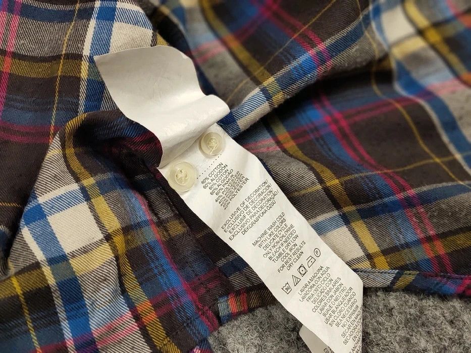 Flannel Vintage Flannel Shirt Plaid Checkered Travis Scott Style Size US XL / EU 56 / 4 - 9 Thumbnail