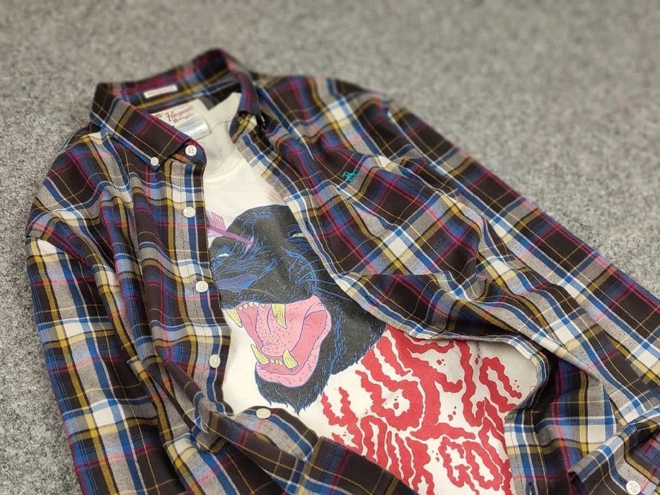 Flannel Vintage Flannel Shirt Plaid Checkered Travis Scott Style Size US XL / EU 56 / 4 - 6 Thumbnail
