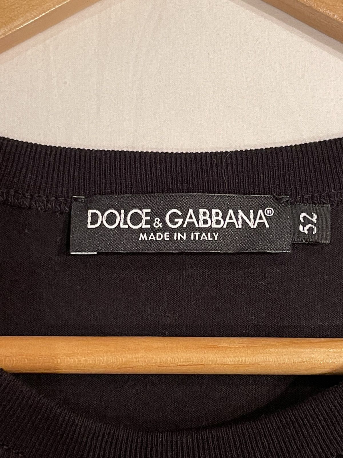 Dolce & Gabbana Dolce & Gabbana Embroidered Motif black T-Shirt Size US L / EU 52-54 / 3 - 4 Thumbnail