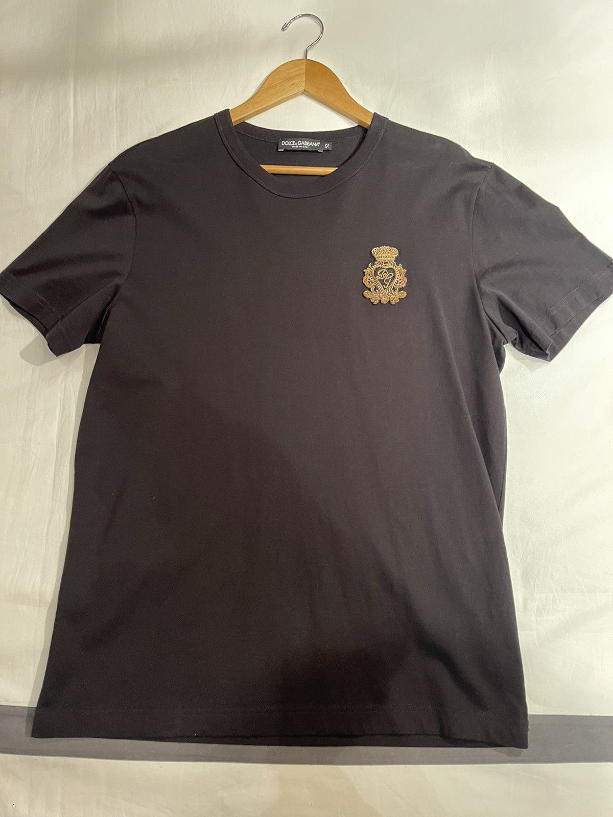 Dolce & Gabbana Dolce & Gabbana Embroidered Motif black T-Shirt Size US L / EU 52-54 / 3 - 1 Thumbnail