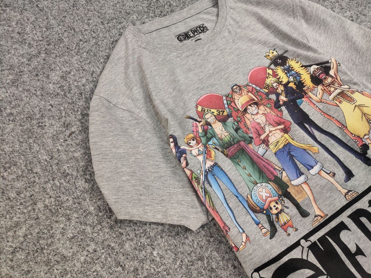 Anime Vintage One Piece Japanese Anime All Over Print T Shirt Size US XL / EU 56 / 4 - 6 Thumbnail