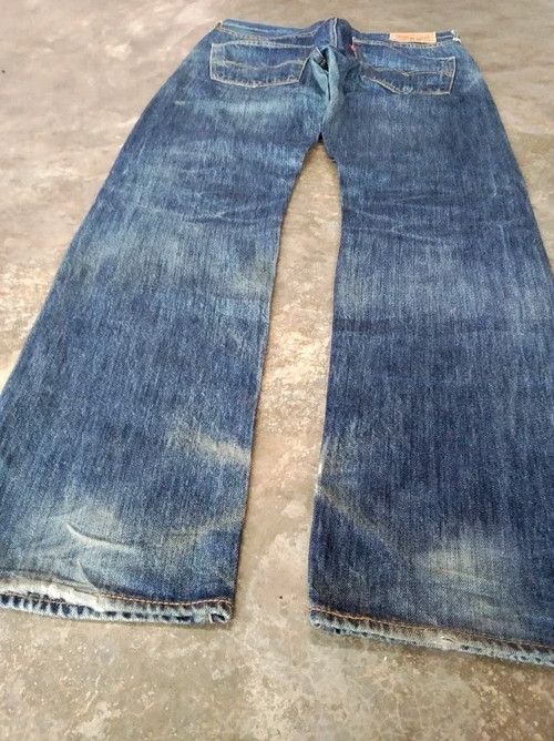 Levi's Vintage Levi's 501 Distressed Jeans 31x32 Size US 31 - 3 Thumbnail