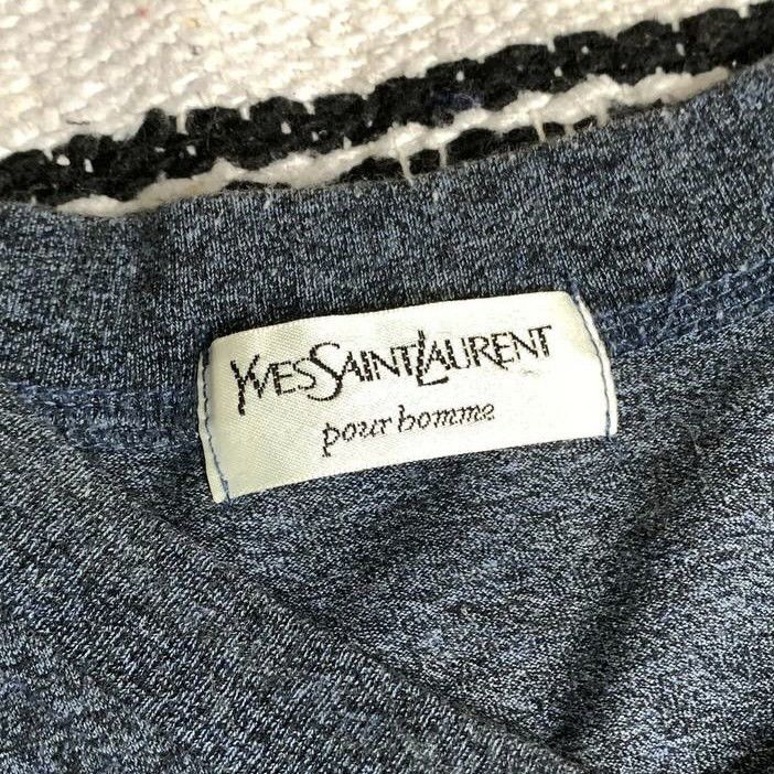 Yves Saint Laurent Vintage Yves Saint Lauren Shirt VNeck YSL Luxury Size US S / EU 44-46 / 1 - 7 Thumbnail