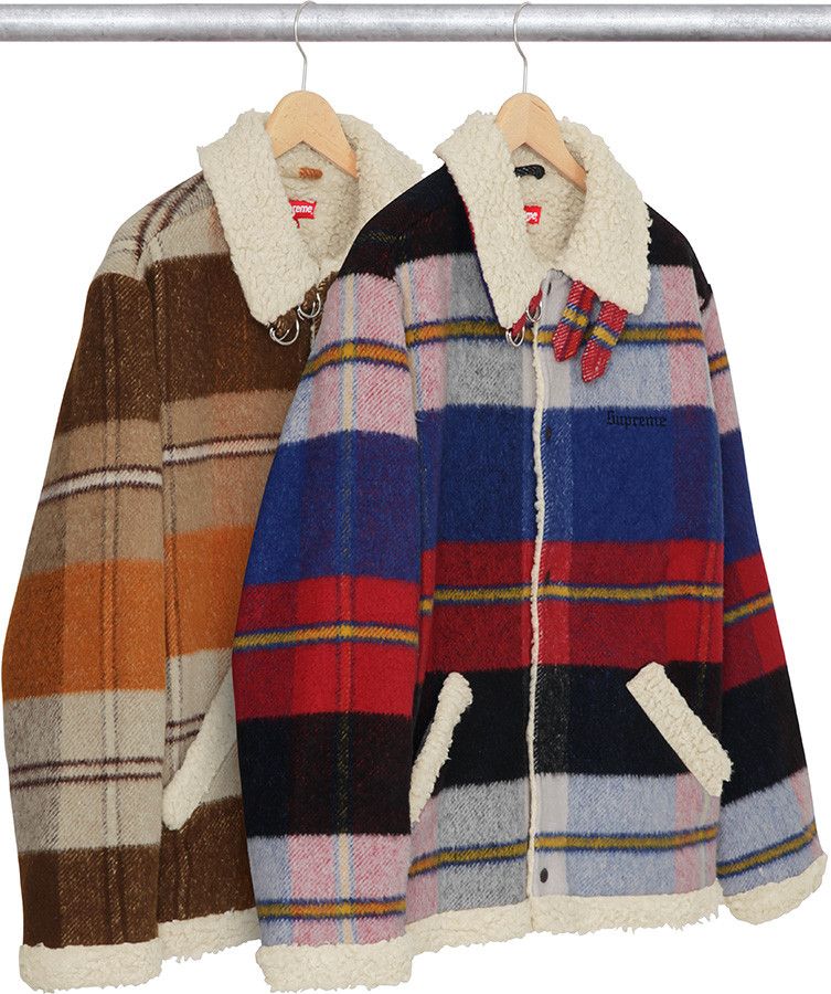 Supreme Supreme Plaid Shearling Bomber 2017 Size US L / EU 52-54 / 3 - 7 Thumbnail