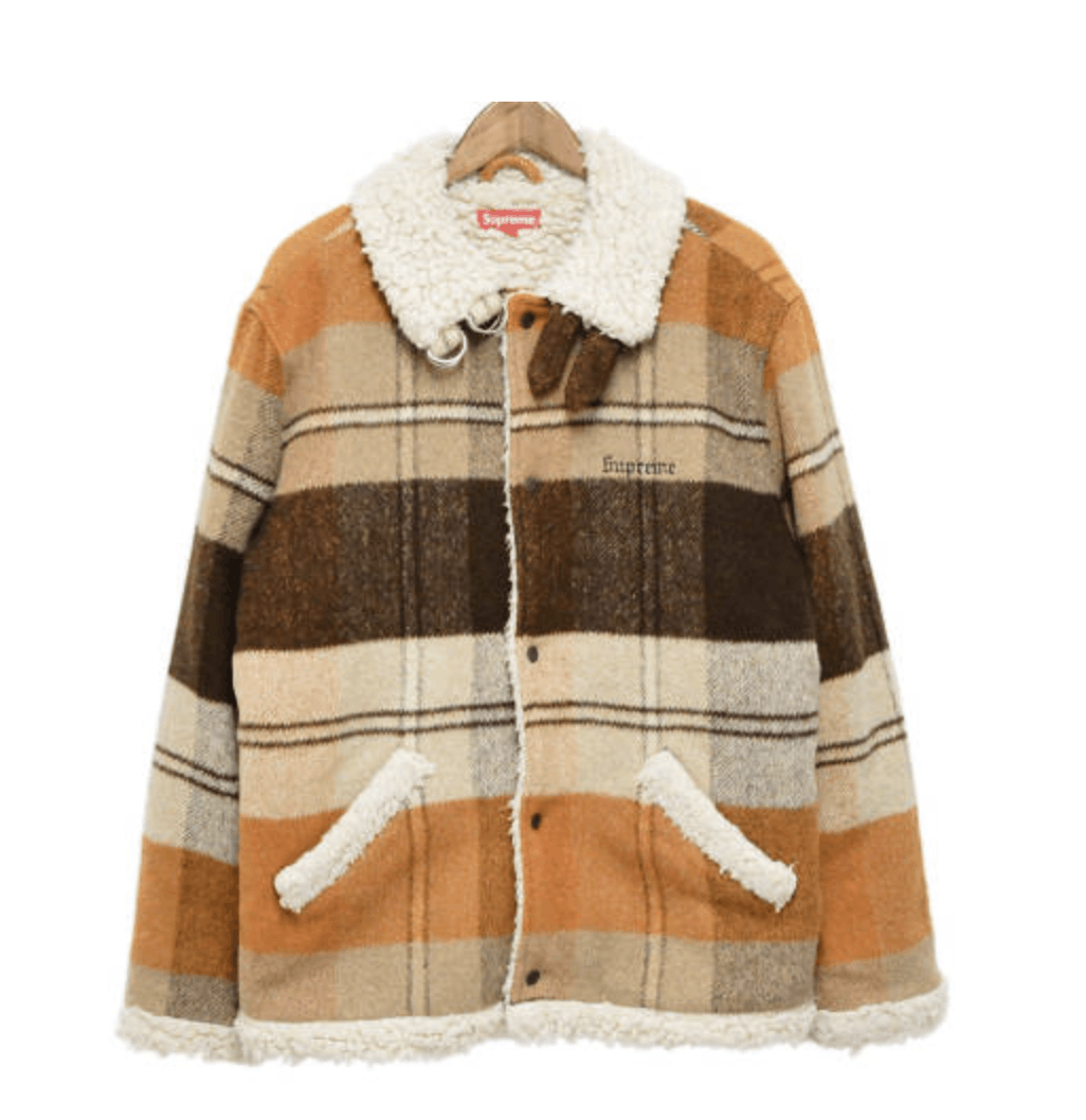 Supreme Supreme Plaid Shearling Bomber | Grailed