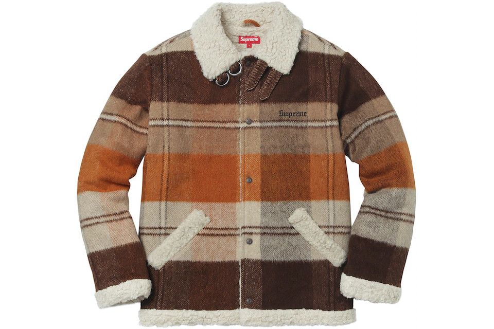 Supreme Supreme Plaid Shearling Bomber 2017 Size US L / EU 52-54 / 3 - 6 Thumbnail