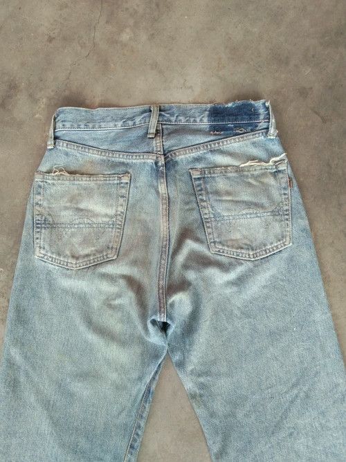 Japanese Brand × Jean × Vintage 90s Vintage Distressed Edwin Selvedge Redline Jeans 29x34 Size US 29 - 6 Thumbnail