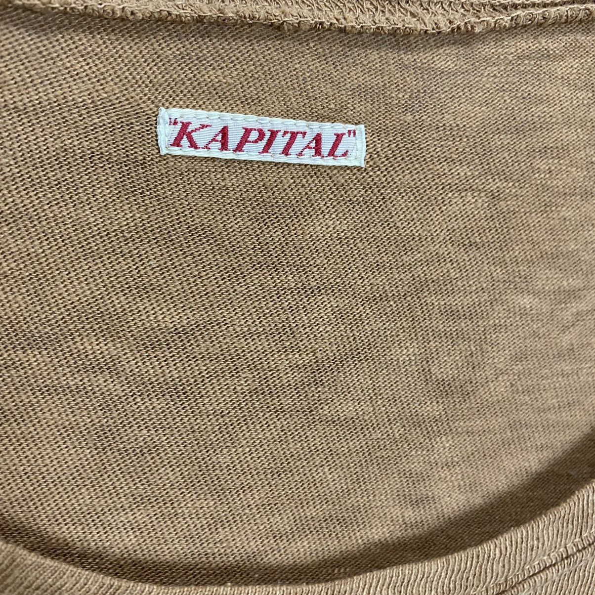 Japanese Brand × Kapital × Kapital Kountry Kapital round neck Ruched sleeve oversize Size ONE SIZE - 6 Thumbnail