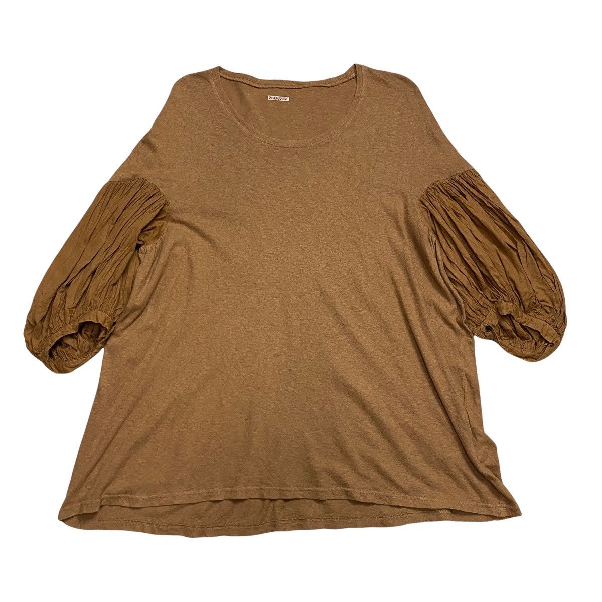 Japanese Brand × Kapital × Kapital Kountry Kapital round neck Ruched sleeve oversize Size ONE SIZE - 5 Thumbnail