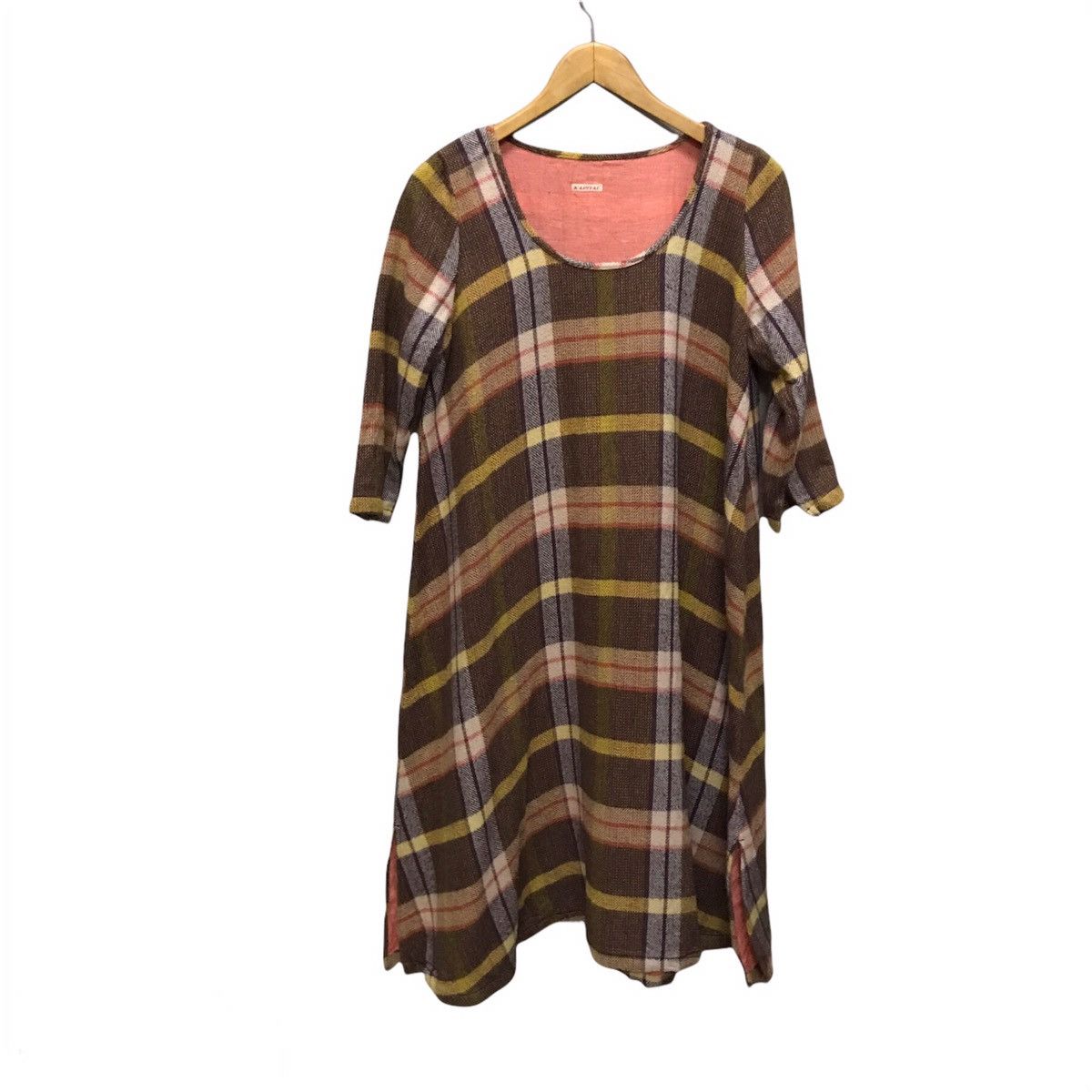 Kapital KAPITAL PLAID RELAXED FLANNEL 3/4 SLEEVE DRESS Size L / US 10 / IT 46 - 1 Thumbnail