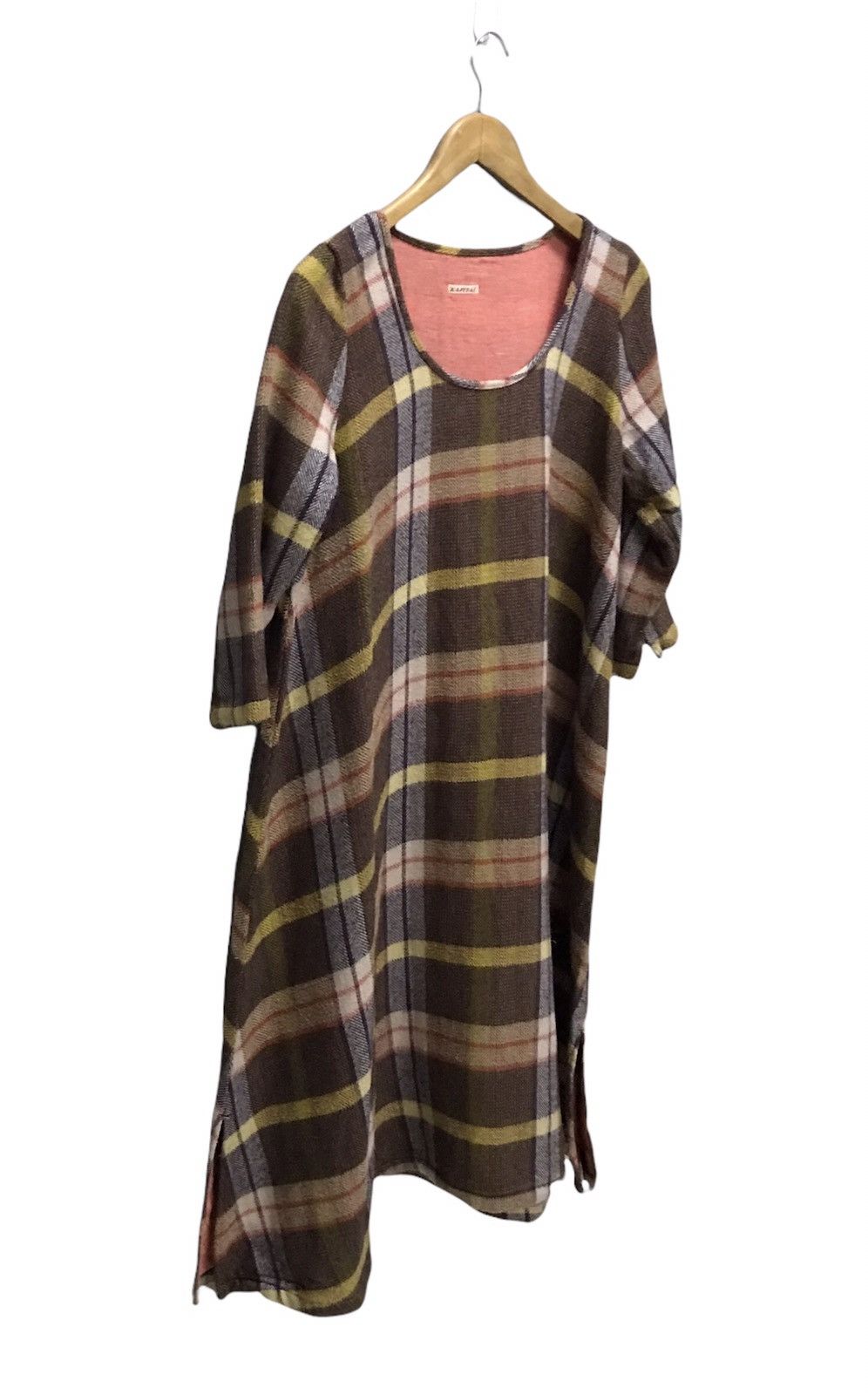 Kapital KAPITAL PLAID RELAXED FLANNEL 3/4 SLEEVE DRESS Size L / US 10 / IT 46 - 4 Thumbnail