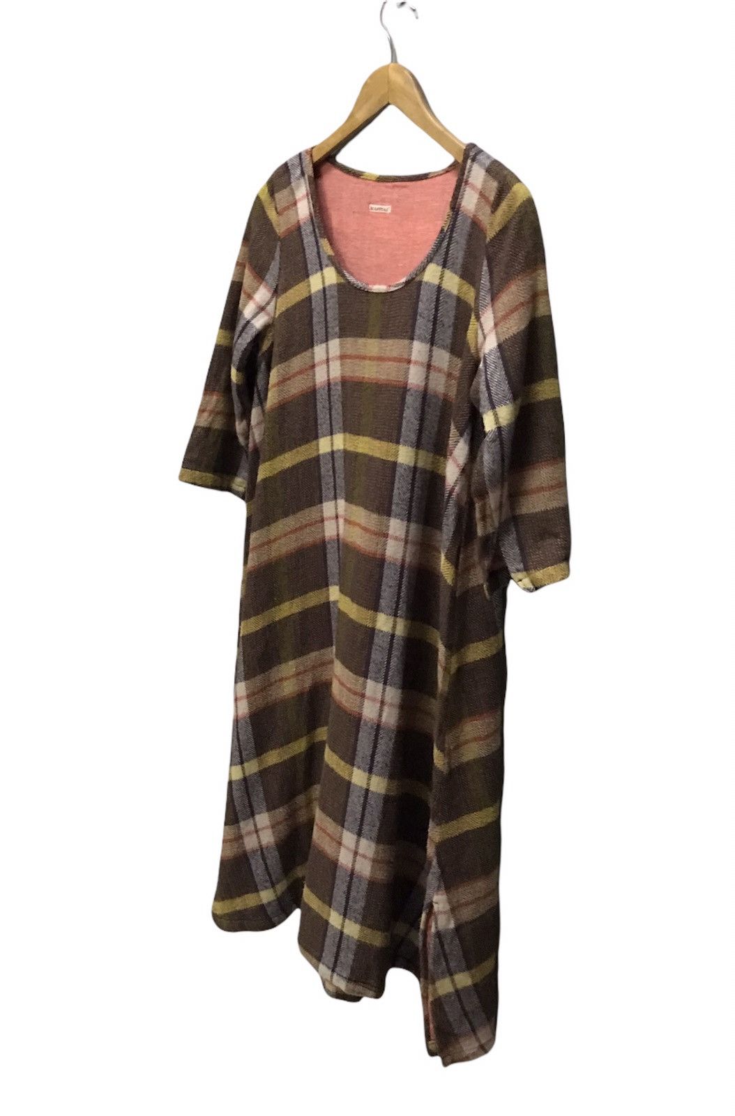 Kapital KAPITAL PLAID RELAXED FLANNEL 3/4 SLEEVE DRESS Size L / US 10 / IT 46 - 3 Thumbnail
