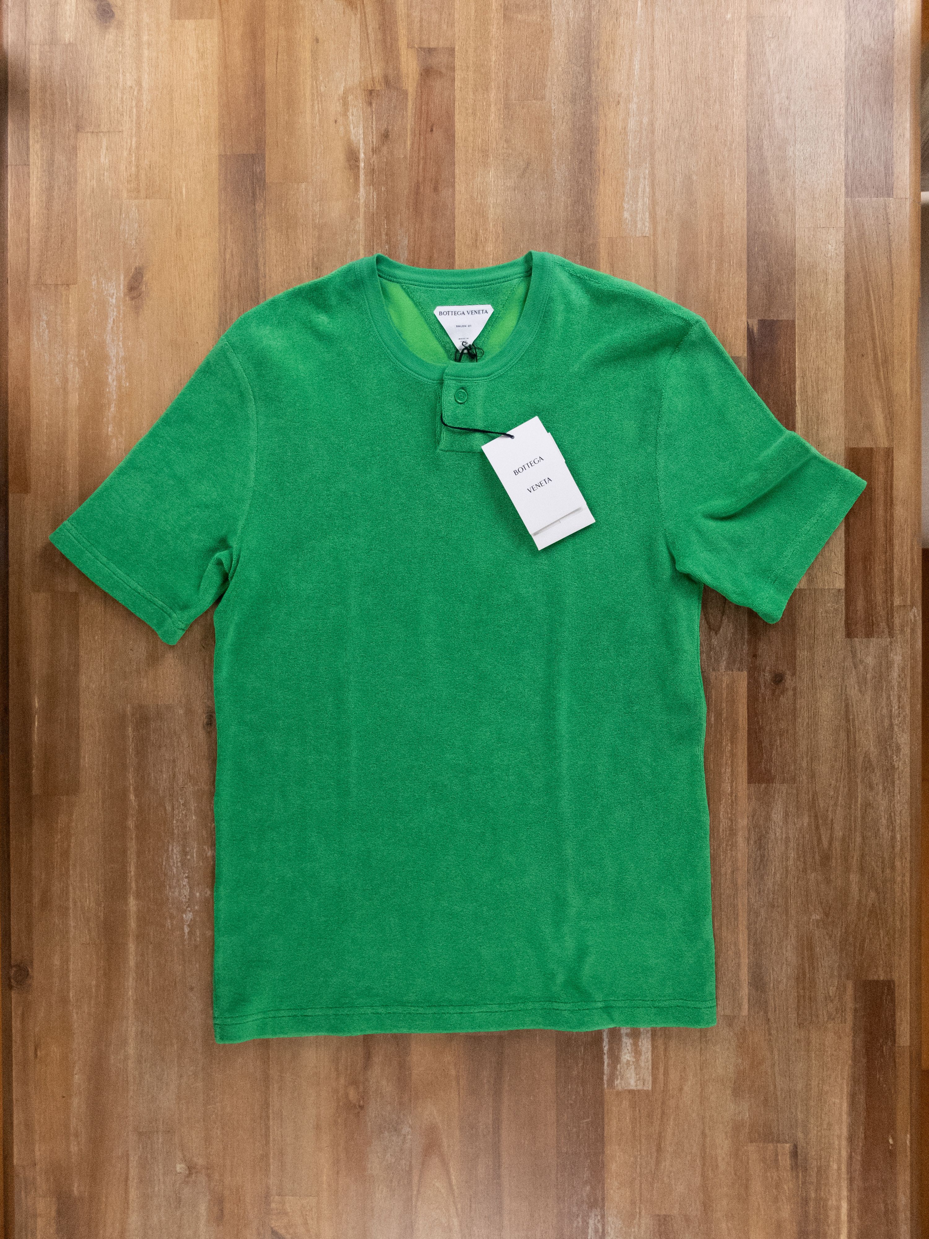 ■BOTTEGA VENETA■ Light Cotton Short Sleeve T-Shirt Green 7 Shirts | Bottega Veneta Green Tshirt | Poshmark