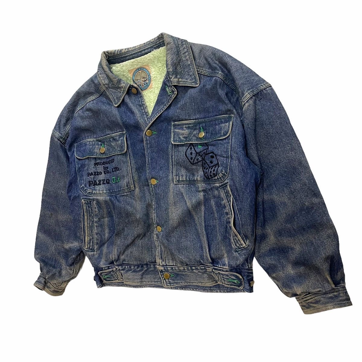 Hysteric Glamour × Japanese Brand × Vintage 💥80s Pazzo Jeans Japanese Denim Bomber Jacket Size US M / EU 48-50 / 2 - 3 Thumbnail