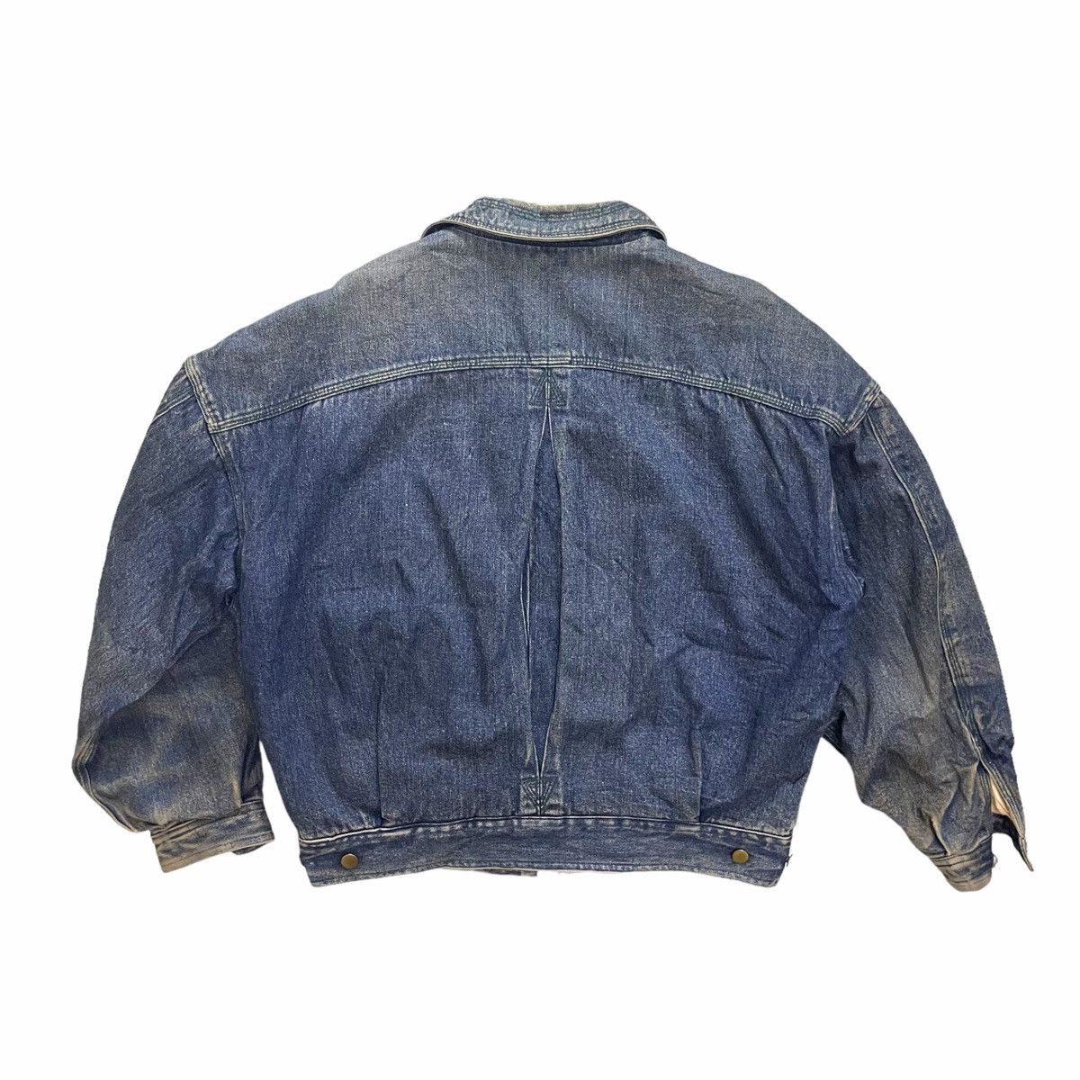 Hysteric Glamour × Japanese Brand × Vintage 💥80s Pazzo Jeans Japanese Denim Bomber Jacket Size US M / EU 48-50 / 2 - 8 Thumbnail