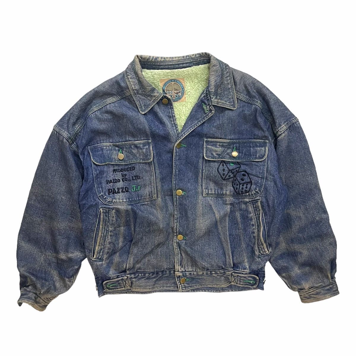 Hysteric Glamour × Japanese Brand × Vintage 💥80s Pazzo Jeans Japanese Denim Bomber Jacket Size US M / EU 48-50 / 2 - 7 Thumbnail