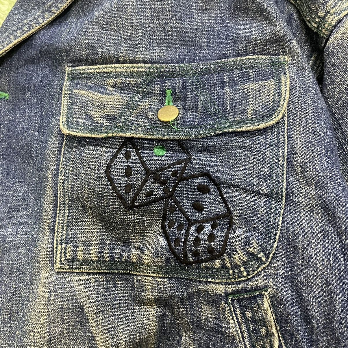 Hysteric Glamour × Japanese Brand × Vintage 💥80s Pazzo Jeans Japanese Denim Bomber Jacket Size US M / EU 48-50 / 2 - 10 Thumbnail