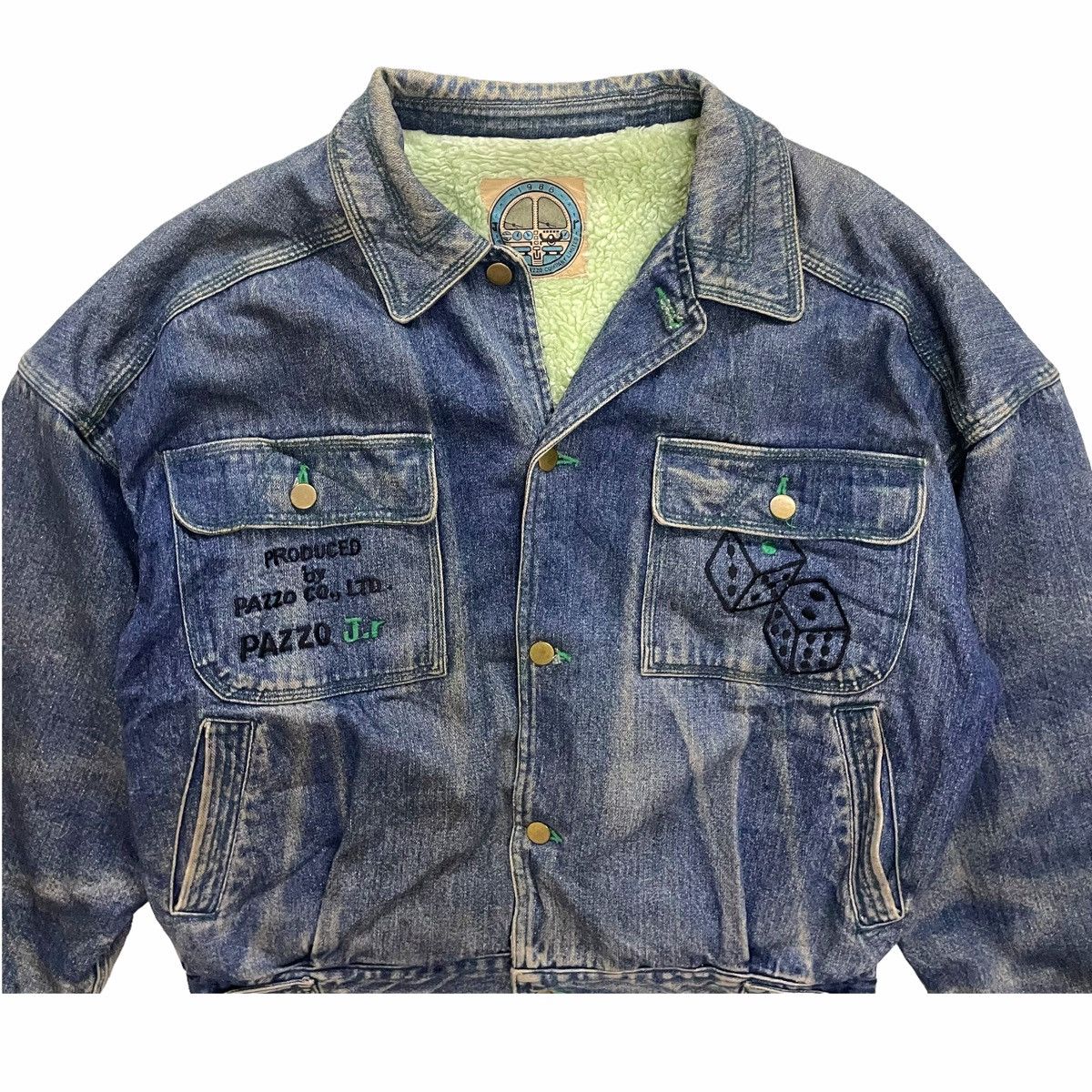 Hysteric Glamour × Japanese Brand × Vintage 💥80s Pazzo Jeans Japanese Denim Bomber Jacket Size US M / EU 48-50 / 2 - 6 Thumbnail