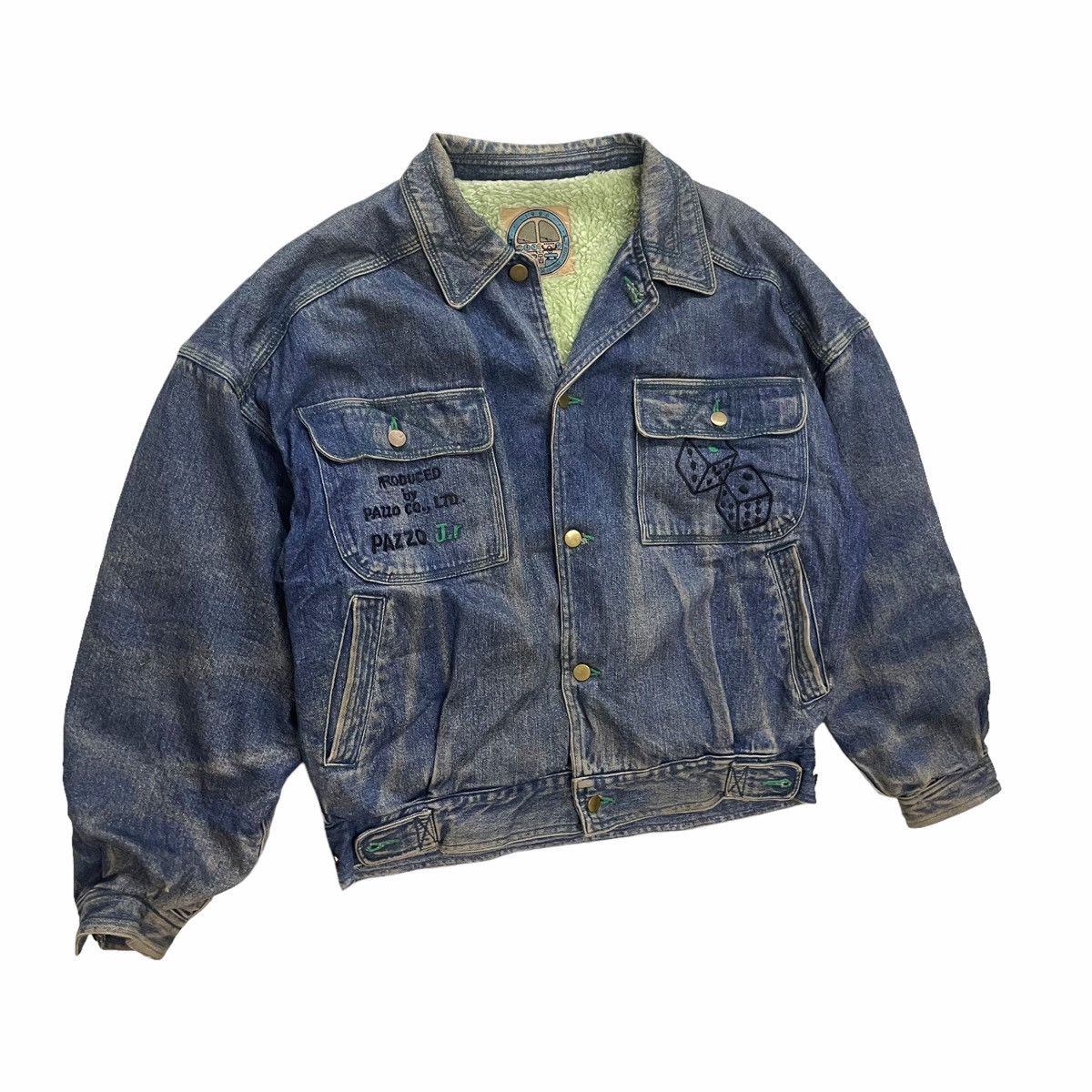 Hysteric Glamour × Japanese Brand × Vintage 💥80s Pazzo Jeans Japanese Denim Bomber Jacket Size US M / EU 48-50 / 2 - 2 Thumbnail