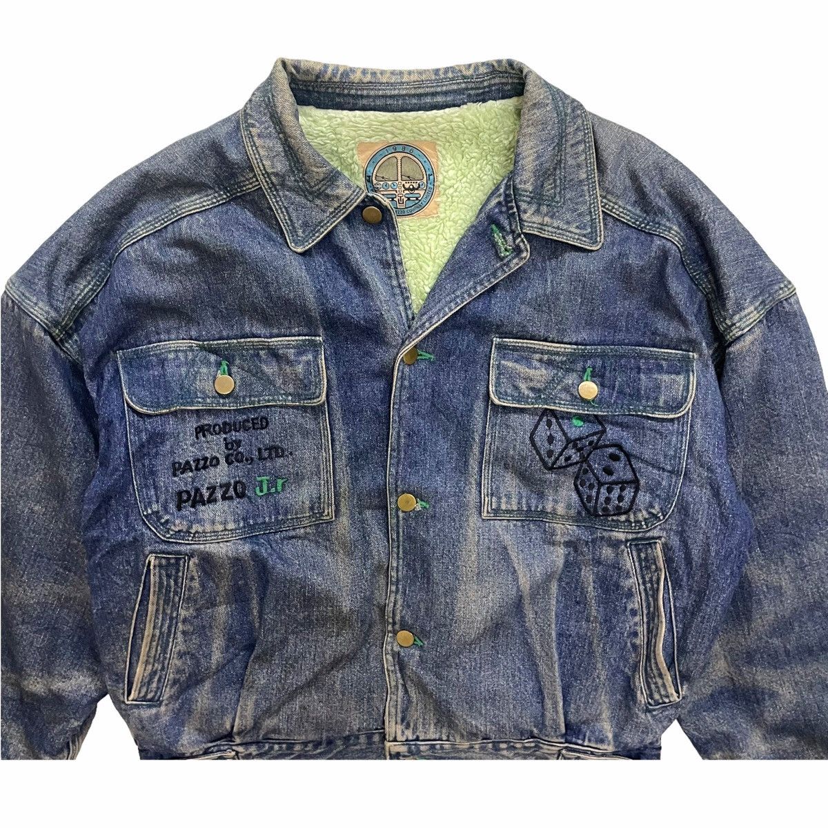 Hysteric Glamour × Japanese Brand × Vintage 💥80s Pazzo Jeans Japanese Denim Bomber Jacket Size US M / EU 48-50 / 2 - 4 Thumbnail