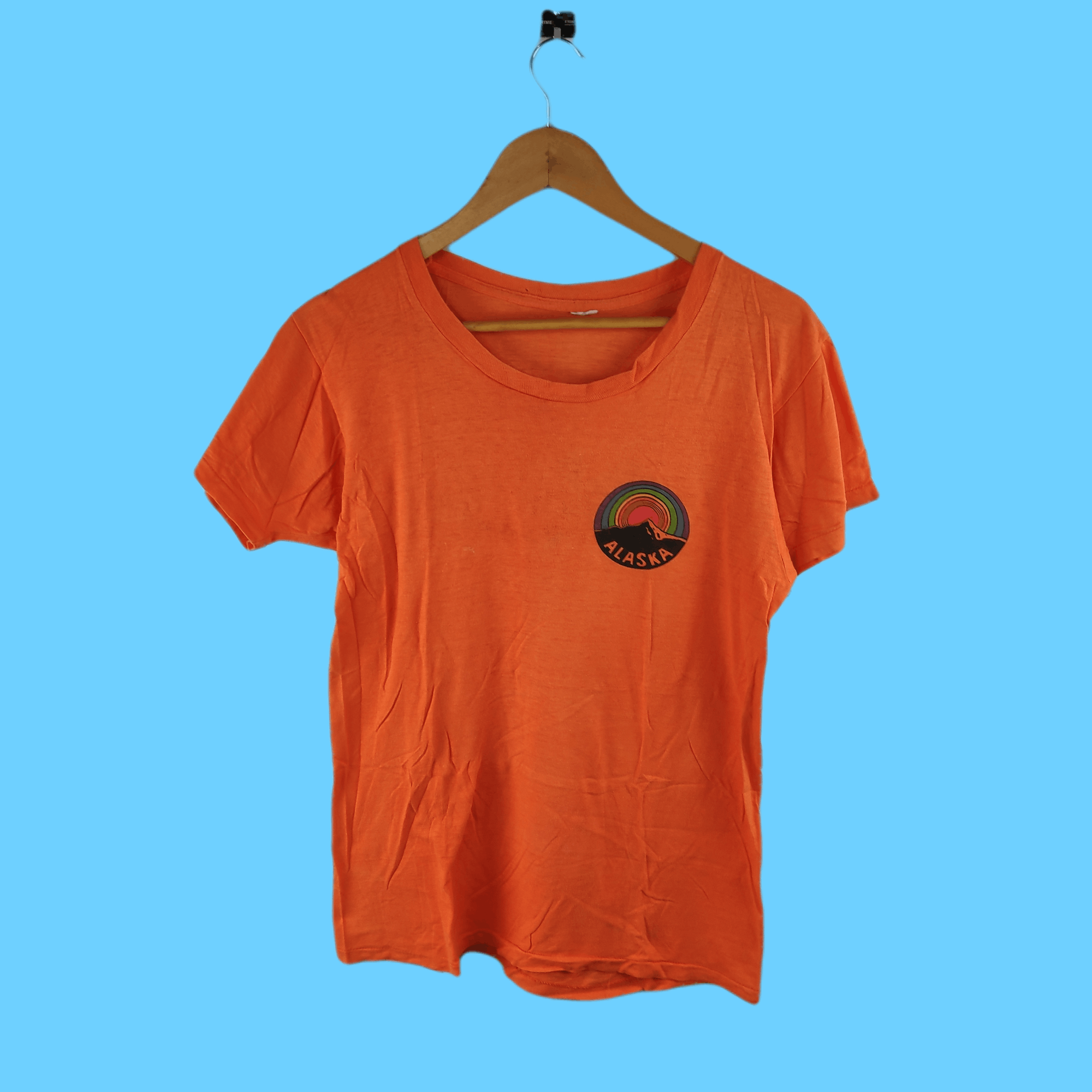 Vintage Vtg 70s 80s Alaska Paper Thin Single Stitch Tee Size US S / EU 44-46 / 1 - 1 Thumbnail