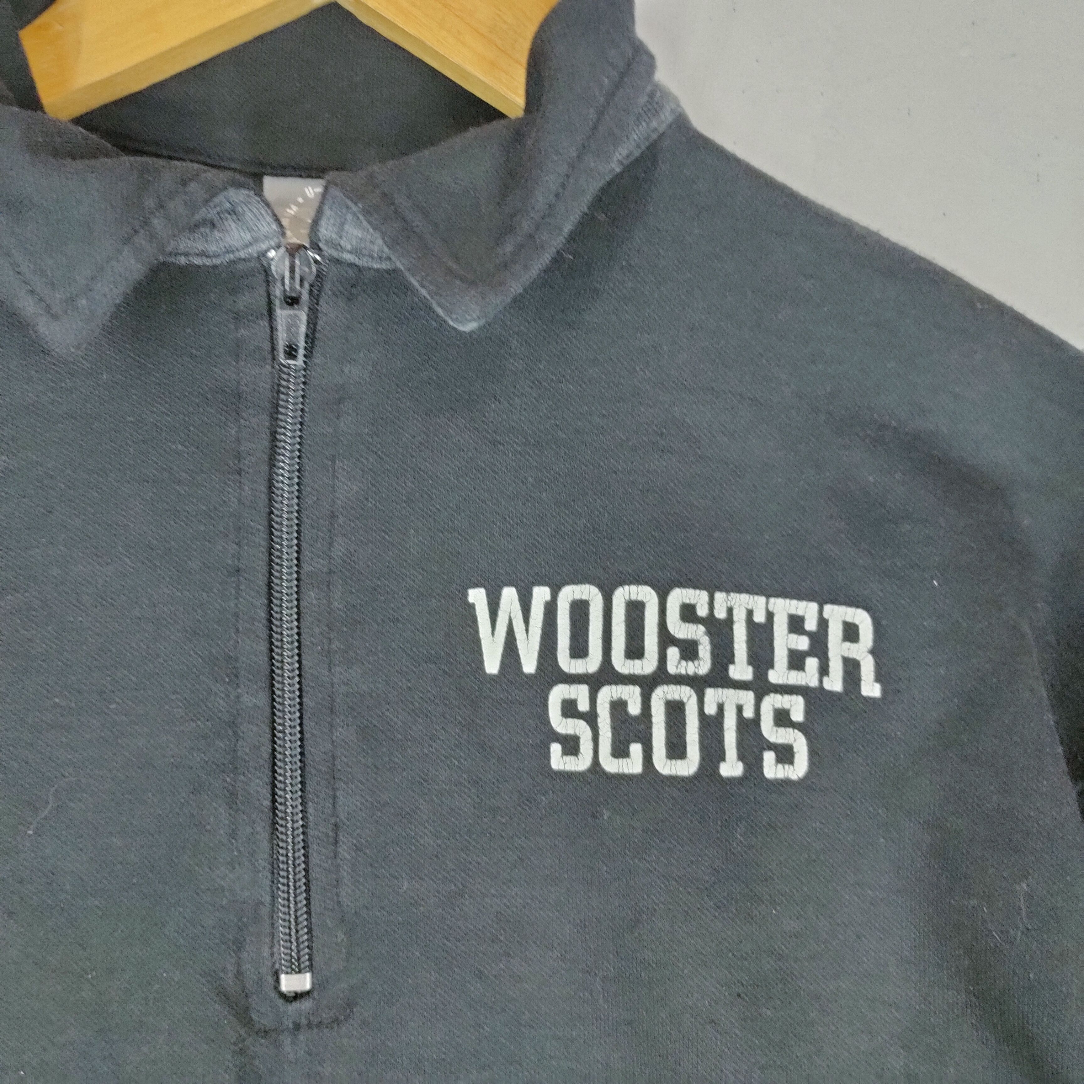 Vintage Vintage WOOSTER SCOTS Spellout Neck Zipper Soft Sweater Size US M / EU 48-50 / 2 - 3 Thumbnail