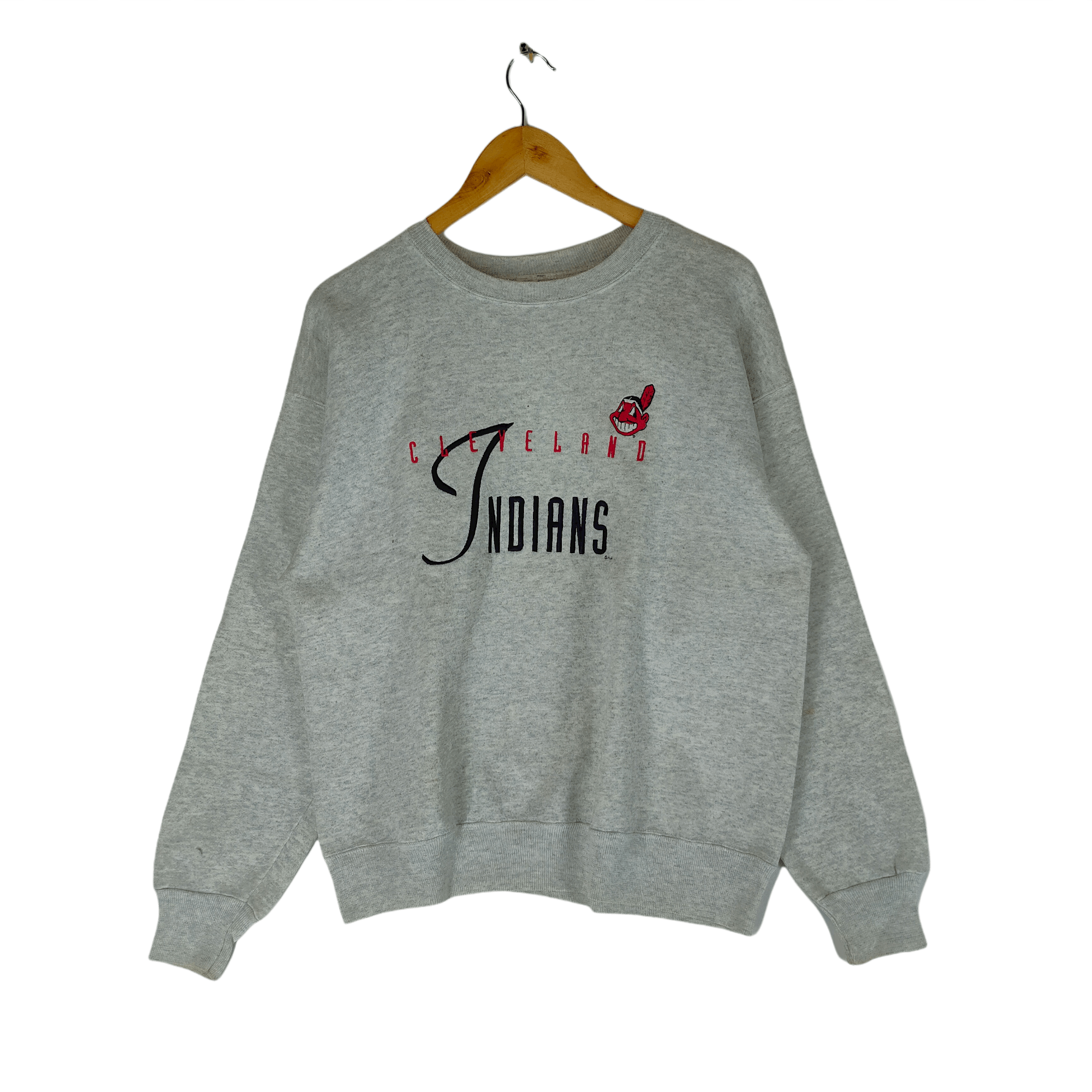 MLB Vintage MLB CLEVELAND INDIANS Embroidery Logo Sweatshirt Size US M / EU 48-50 / 2 - 1 Thumbnail