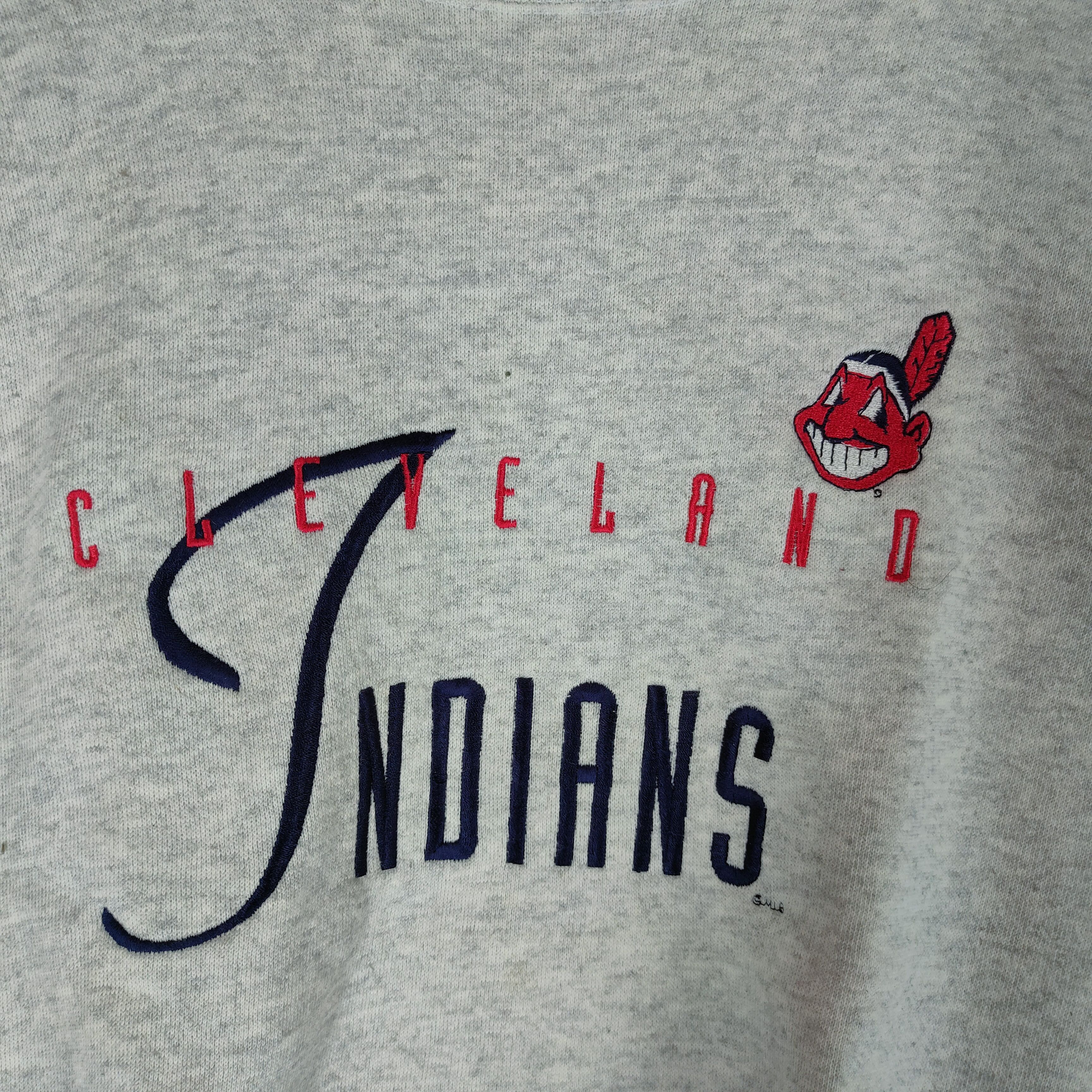 MLB Vintage MLB CLEVELAND INDIANS Embroidery Logo Sweatshirt Size US M / EU 48-50 / 2 - 3 Thumbnail