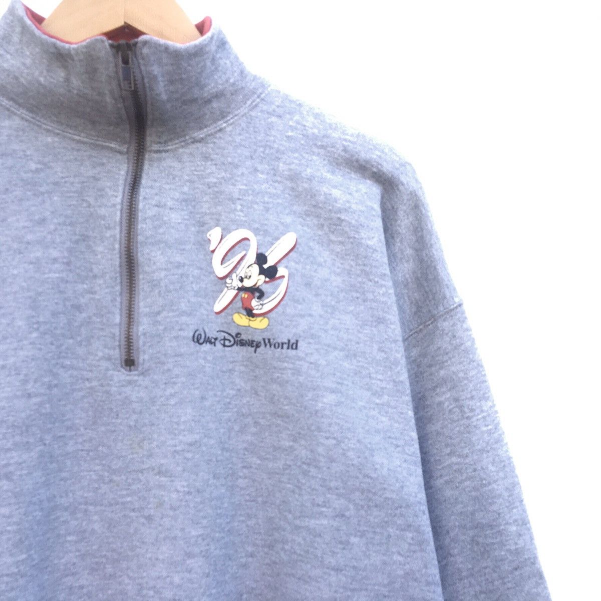 Disney Vintage MICKEY MOUSE Disney Half Zip Sweatshirt Size US L / EU 52-54 / 3 - 5 Thumbnail