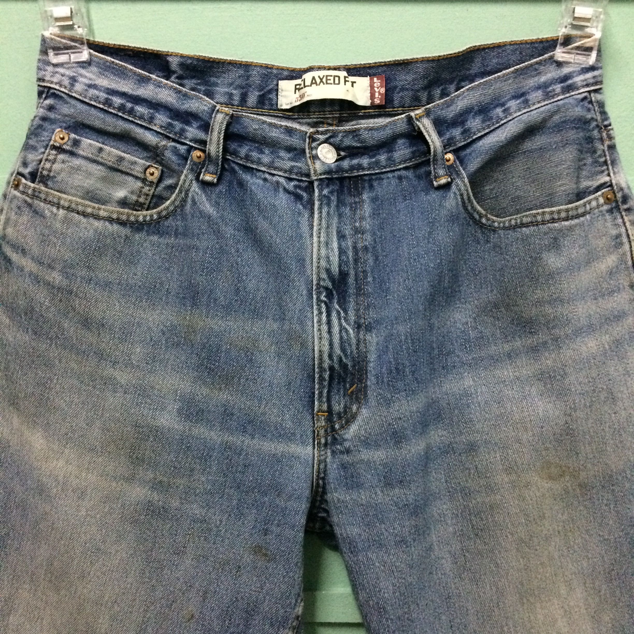 Levi's Vintage Distressed Levis 550 Dirty Jeans #B-158 Size US 35 - 5 Thumbnail