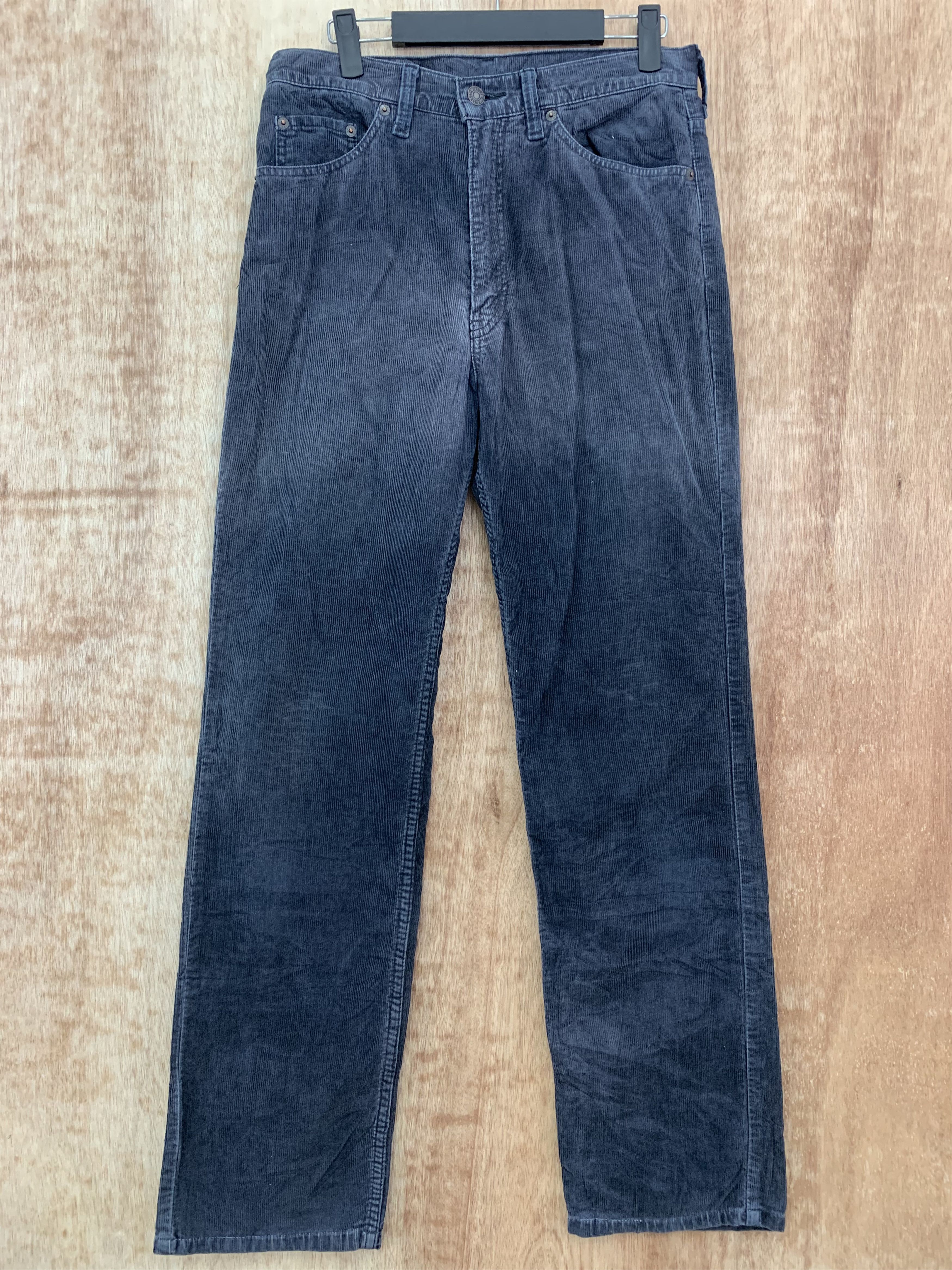 Levi's Conduroy Levis Straight Cut Pants Black Vintage Streetwear Size US 29 - 1 Thumbnail