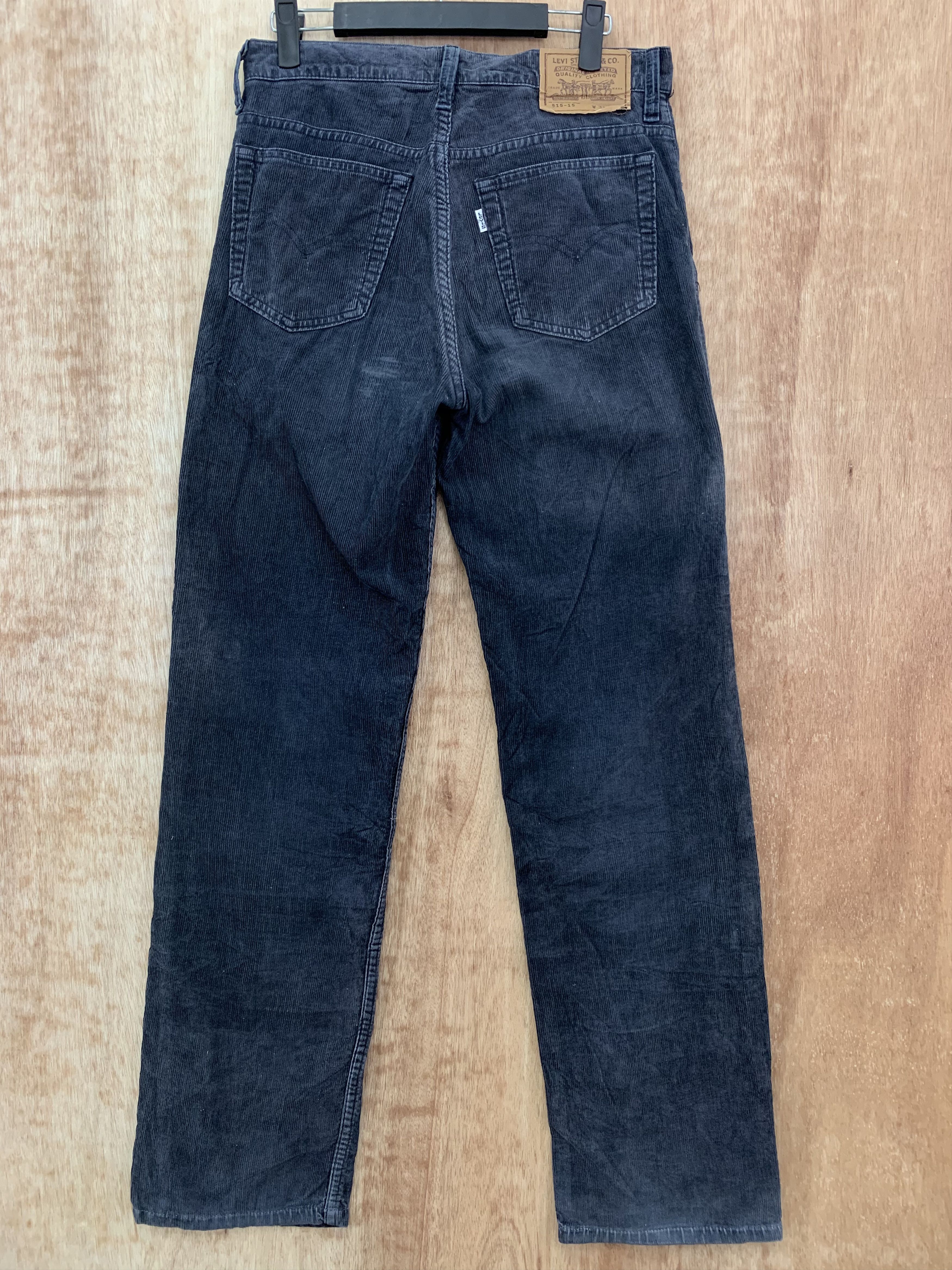 Levi's Conduroy Levis Straight Cut Pants Black Vintage Streetwear Size US 29 - 10 Thumbnail