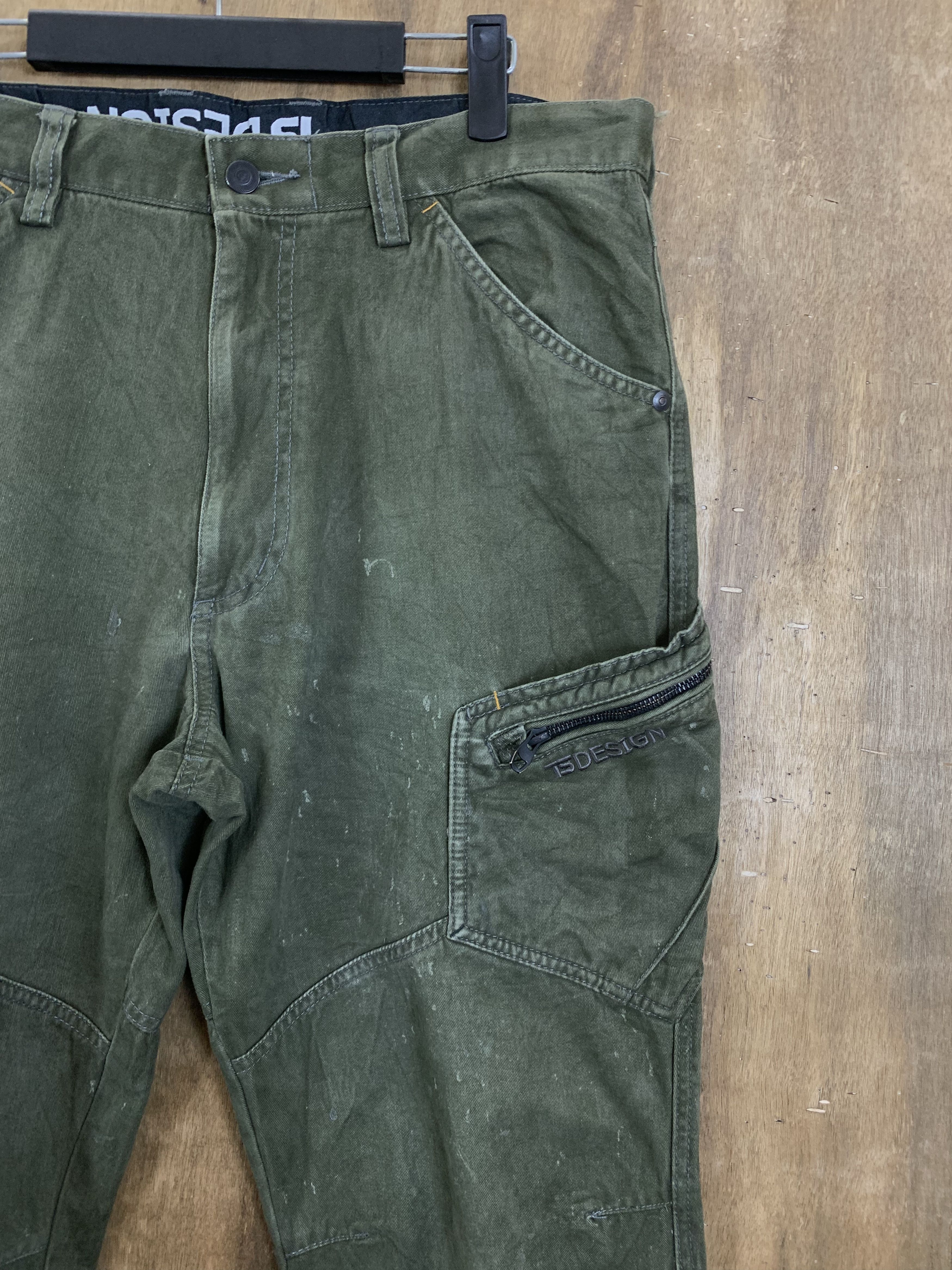Japanese Brand Cargo Pants TS Design Multipocket Double Knee Pants Size US 31 - 6 Thumbnail