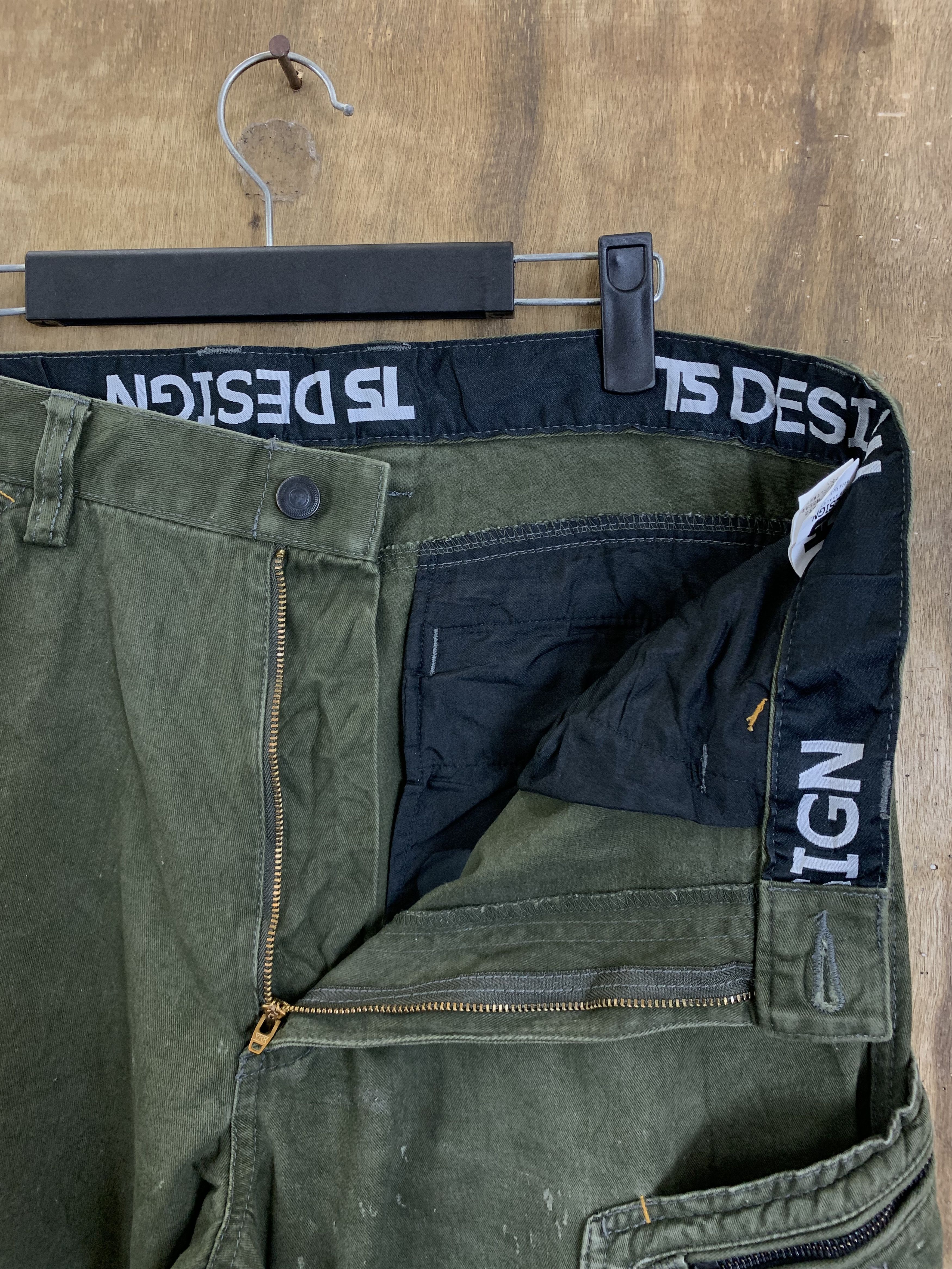 Japanese Brand Cargo Pants TS Design Multipocket Double Knee Pants Size US 31 - 12 Thumbnail
