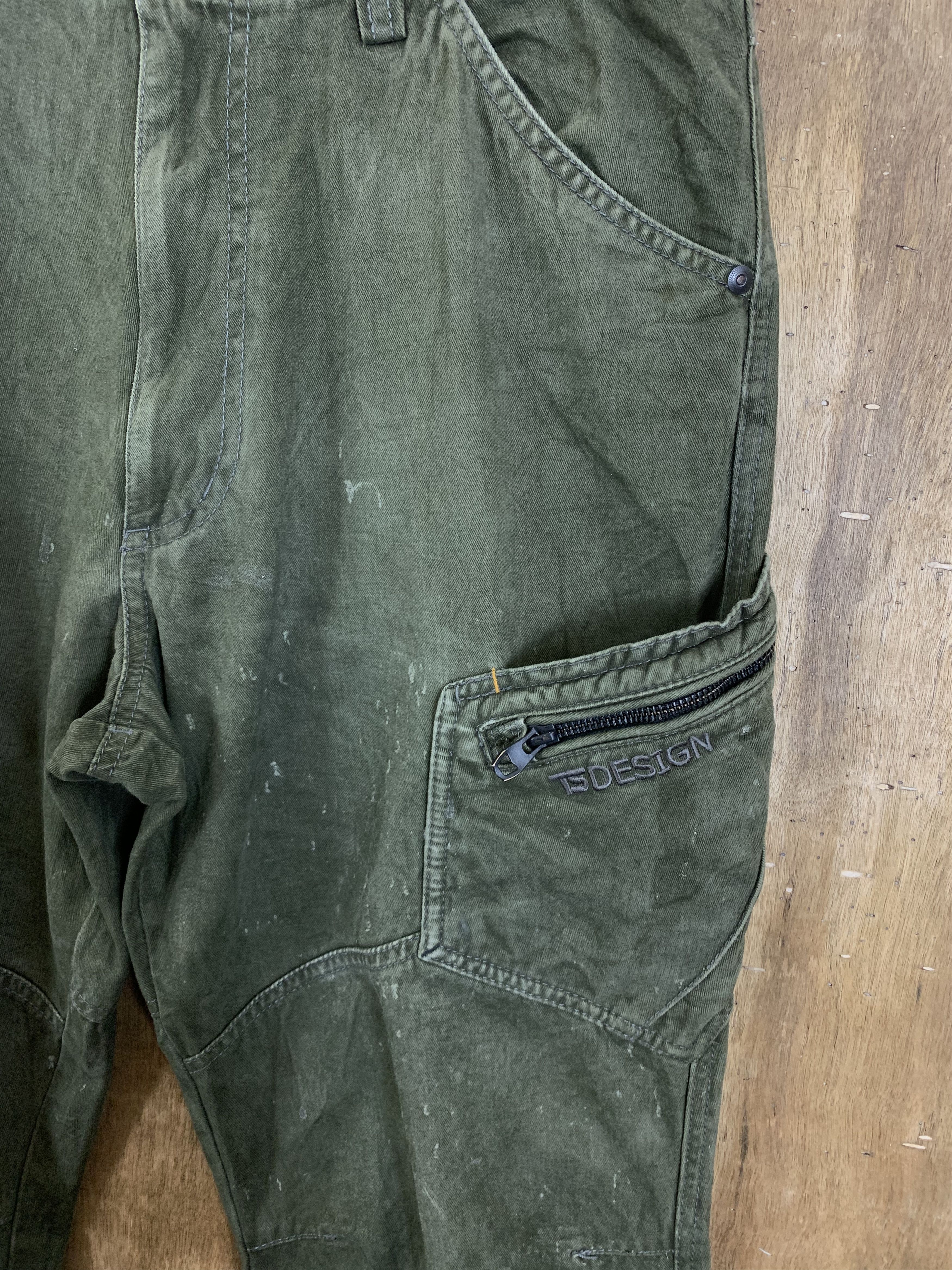 Japanese Brand Cargo Pants TS Design Multipocket Double Knee Pants Size US 31 - 9 Thumbnail