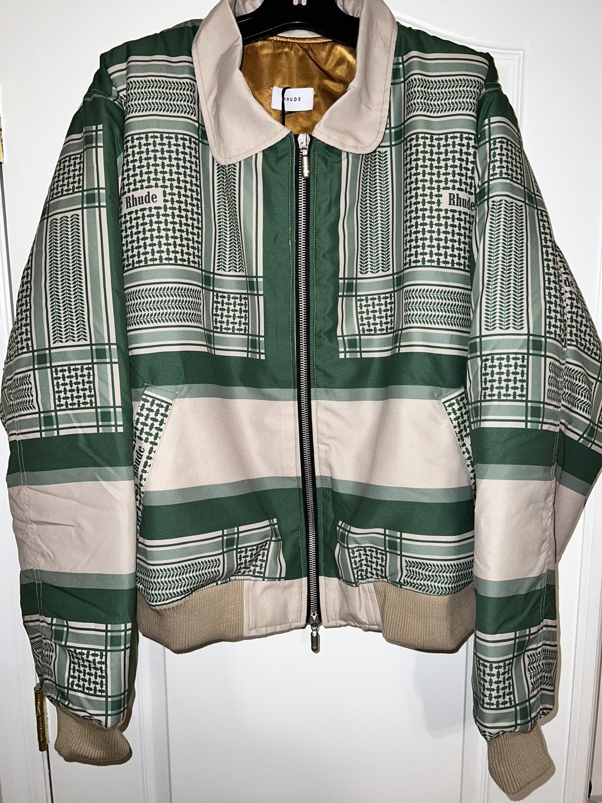 Rhude Rhude Printed Bomber Jacket Size US XXL / EU 58 / 5 - 12 Thumbnail