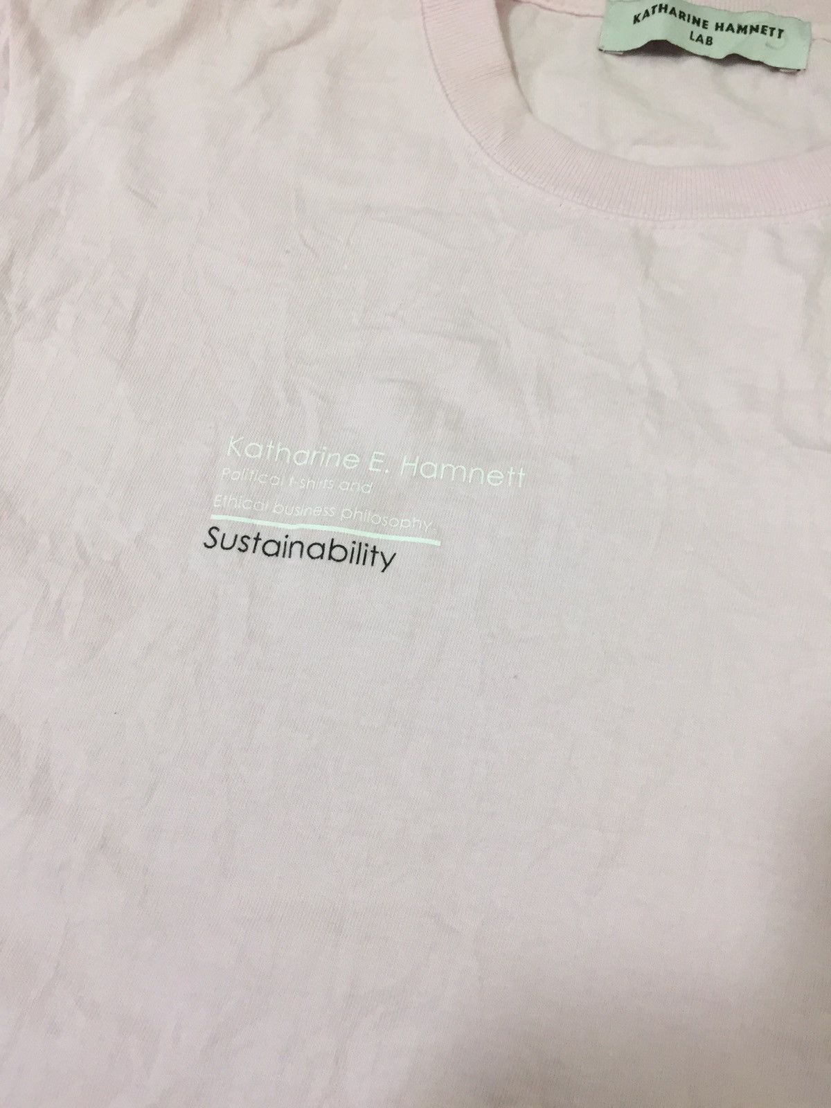 Designer × Katharine Hamnett London Katharine Hamnett London Lab Cut and Sewn Designer Tee Shirt Size US M / EU 48-50 / 2 - 3 Thumbnail