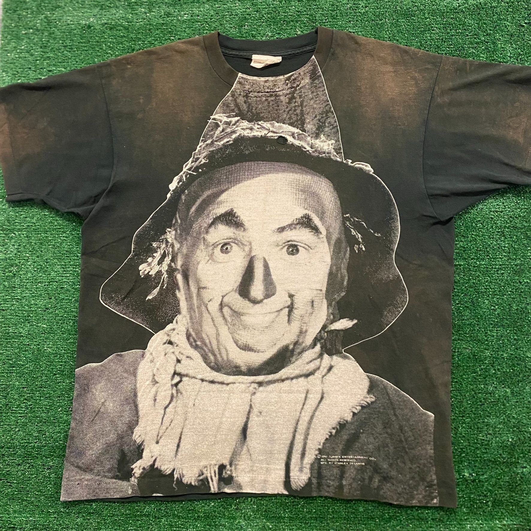 Vintage Wizard of Oz Scarecrow Vintage 90s Movie T-Shirt Size US XL / EU 56 / 4 - 1 Thumbnail