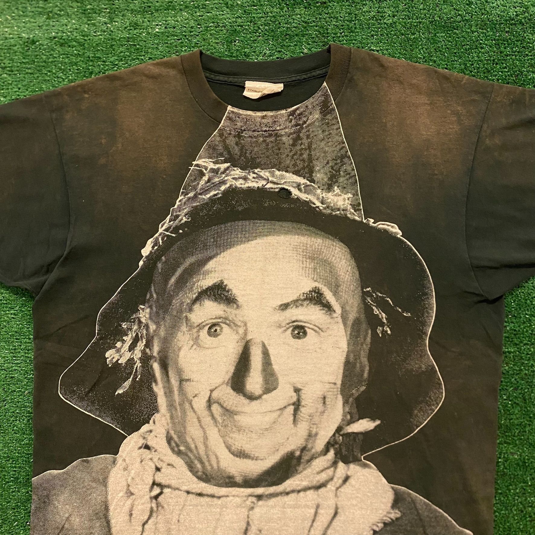 Vintage Wizard of Oz Scarecrow Vintage 90s Movie T-Shirt Size US XL / EU 56 / 4 - 2 Thumbnail