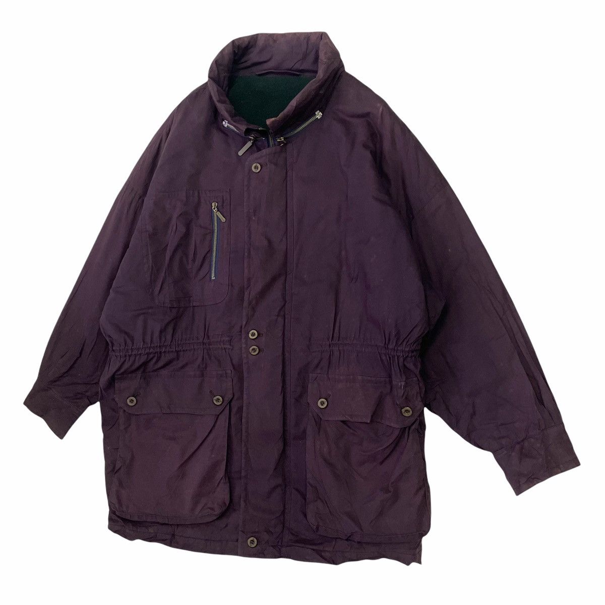 Burberry Prorsum × Designer × Vintage 💥Vintage Burberrys Maroon Big Logo Jacket Nice Design Size US M / EU 48-50 / 2 - 3 Thumbnail