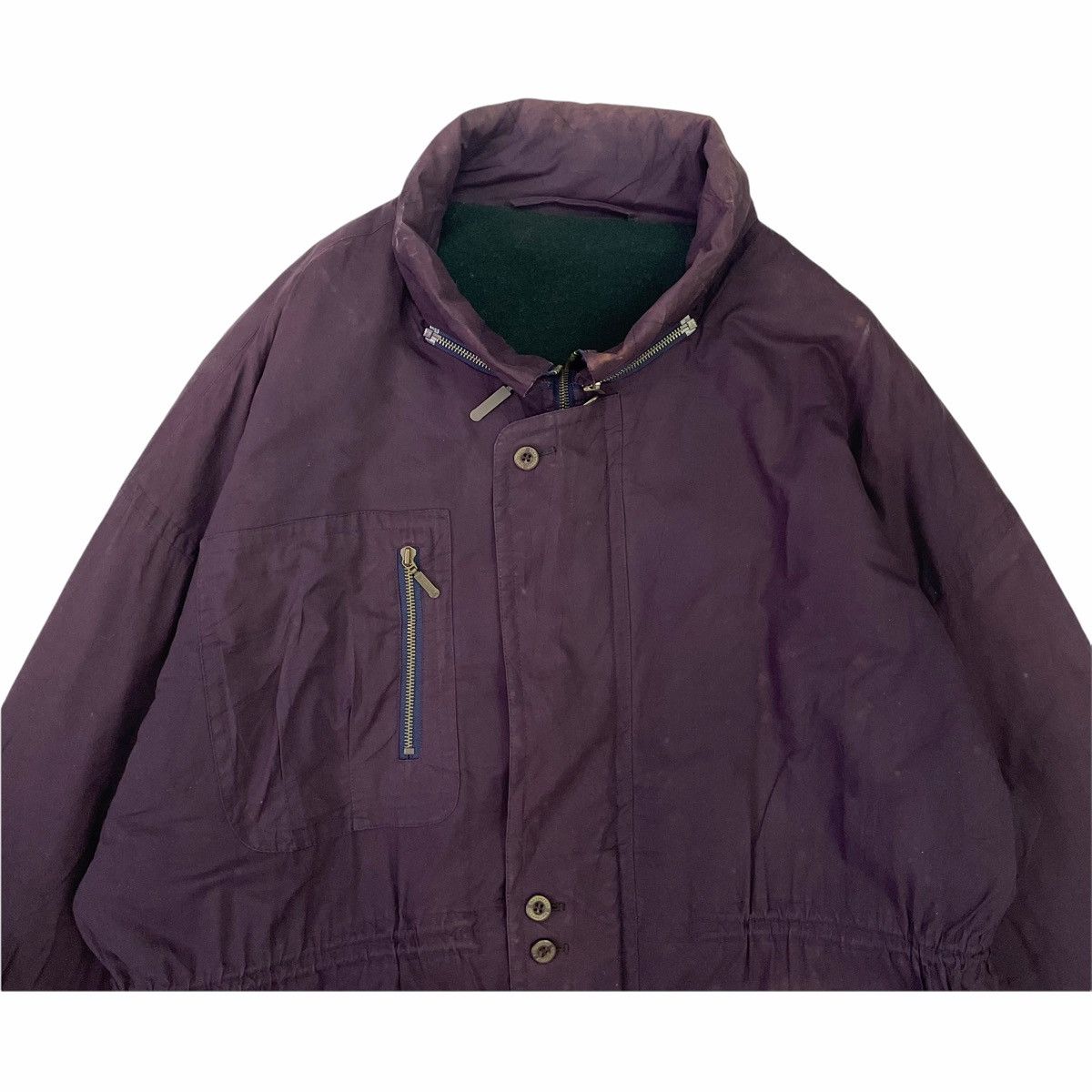 Burberry Prorsum × Designer × Vintage 💥Vintage Burberrys Maroon Big Logo Jacket Nice Design Size US M / EU 48-50 / 2 - 4 Thumbnail