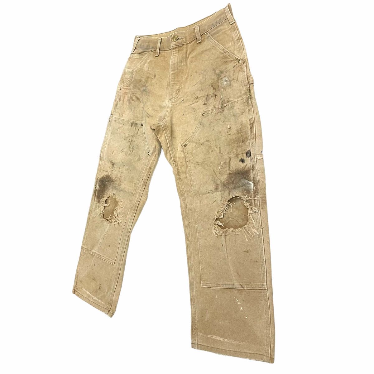 Carhartt × Vintage 💥 CARHARTT DOUBLE KNEE WORKPANT DESTROYED THRASHED Size US 30 / EU 46 - 2 Thumbnail