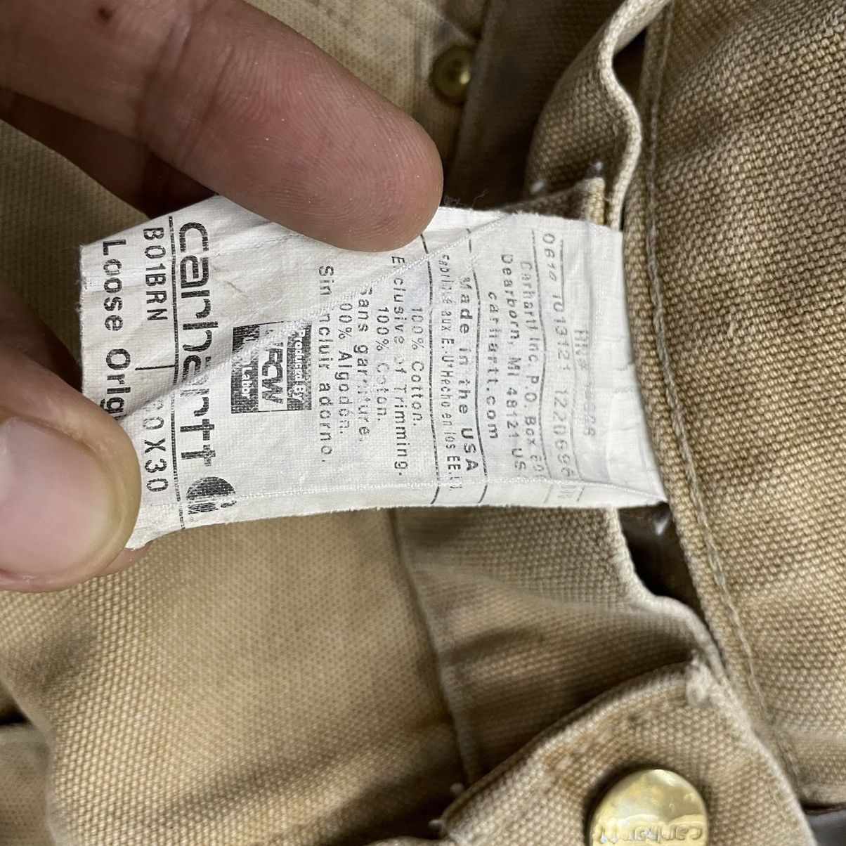 Carhartt × Vintage 💥 CARHARTT DOUBLE KNEE WORKPANT DESTROYED THRASHED Size US 30 / EU 46 - 8 Thumbnail