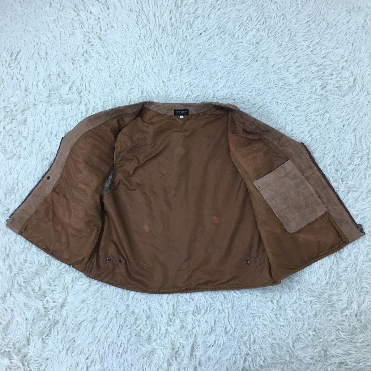American Apparel ROB & BOB Suede Leather Tactical Vest Size US M / EU 48-50 / 2 - 8 Thumbnail