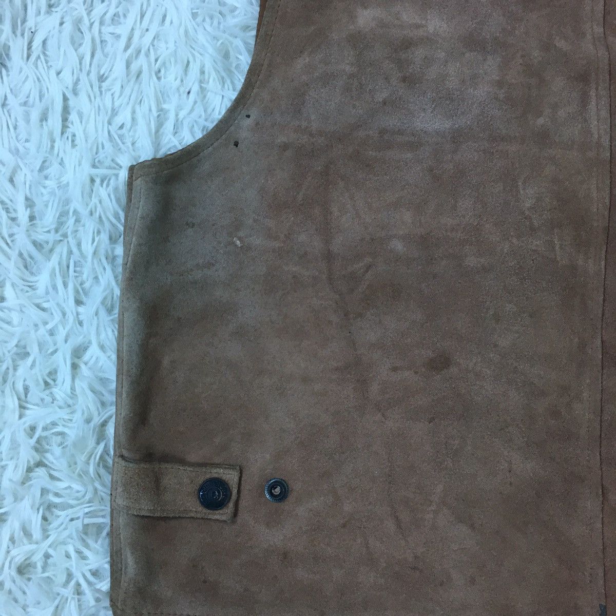 American Apparel ROB & BOB Suede Leather Tactical Vest Size US M / EU 48-50 / 2 - 7 Thumbnail
