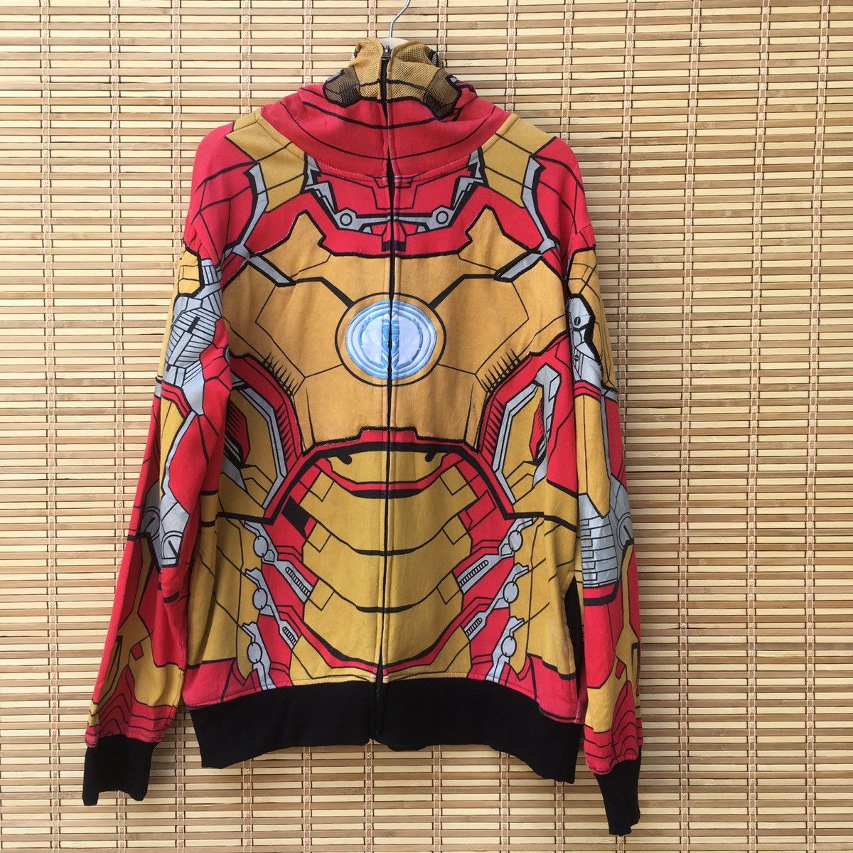 Iron Man Sublimation Full Length Zipper Hoodie, Male, Medium, Multi-colour main image 0