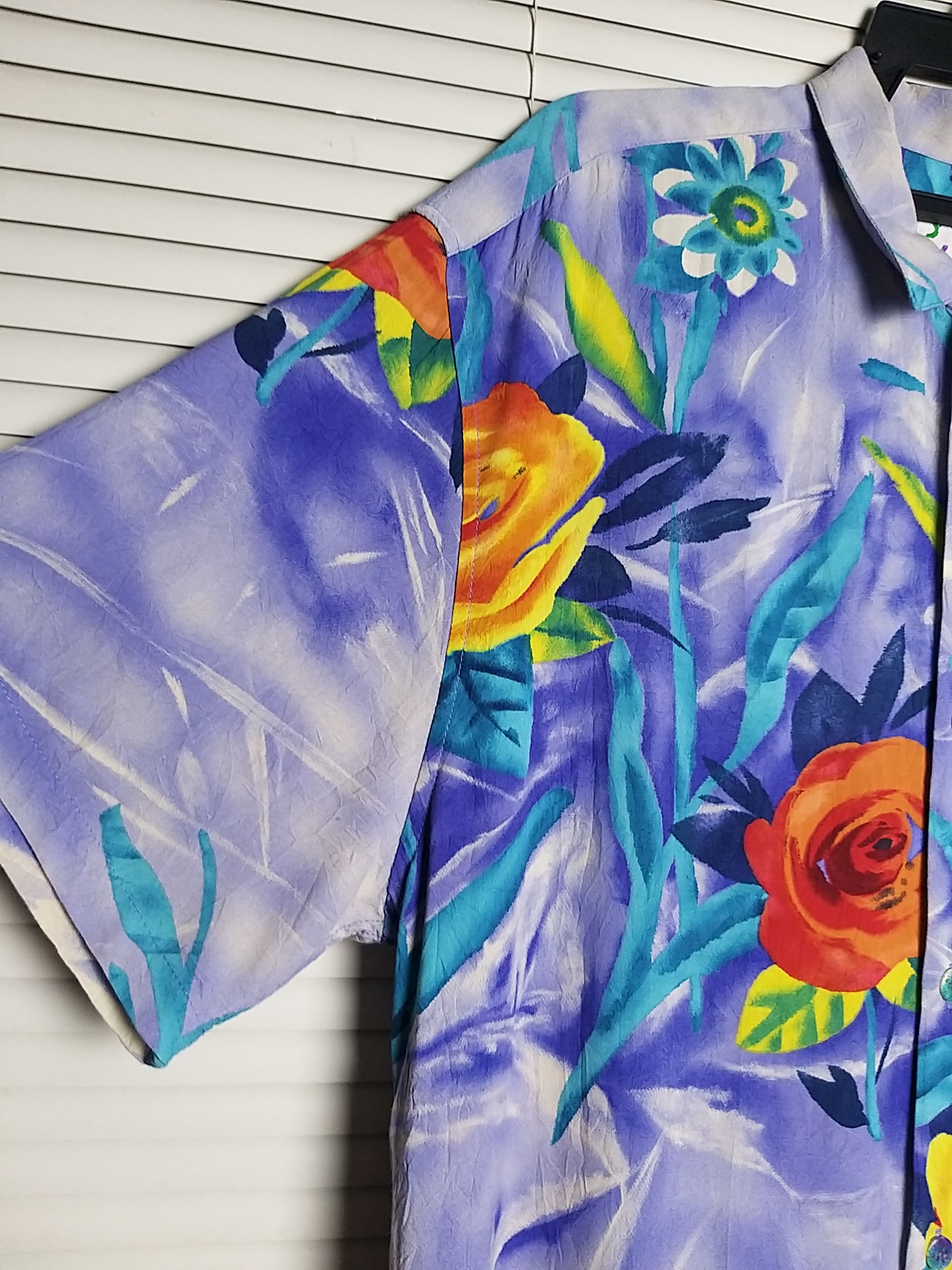 Jams World VINTAGE JAMS WORLD "VELVET ROSE"HAWAIIAN BUTTON UPS SHIRT Size US L / EU 52-54 / 3 - 6 Thumbnail