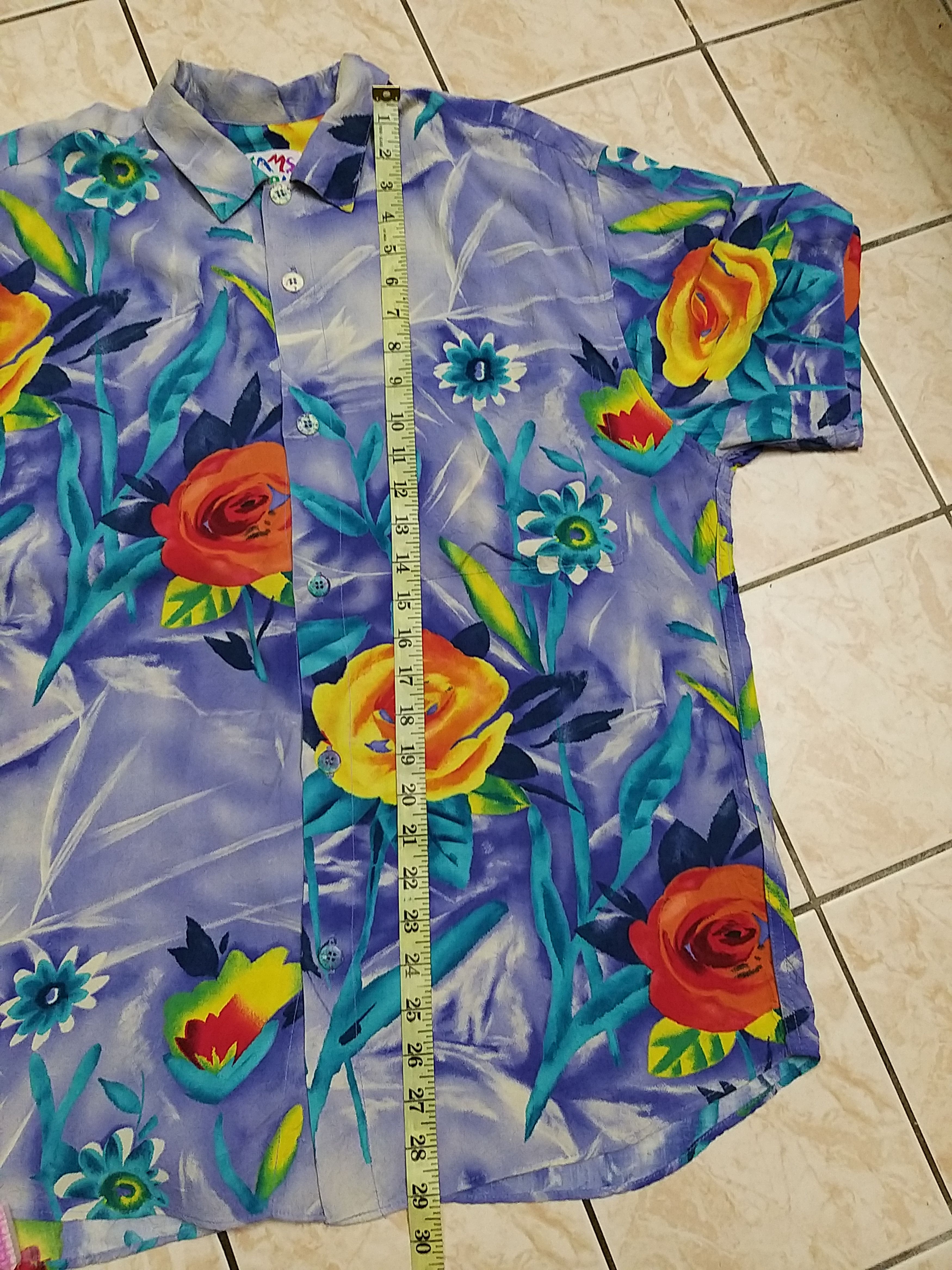 Jams World VINTAGE JAMS WORLD "VELVET ROSE"HAWAIIAN BUTTON UPS SHIRT Size US L / EU 52-54 / 3 - 9 Thumbnail