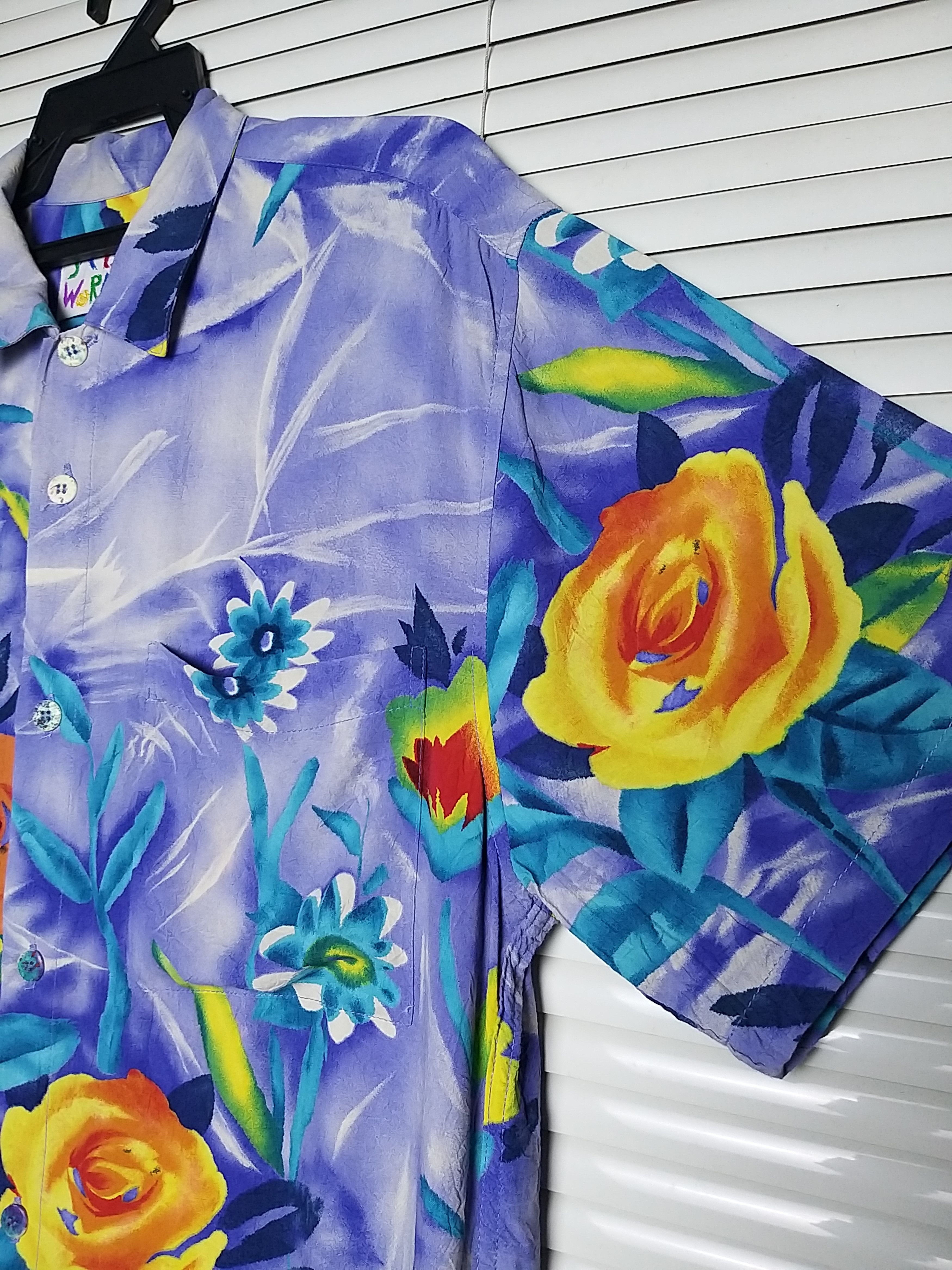Jams World VINTAGE JAMS WORLD "VELVET ROSE"HAWAIIAN BUTTON UPS SHIRT Size US L / EU 52-54 / 3 - 5 Thumbnail