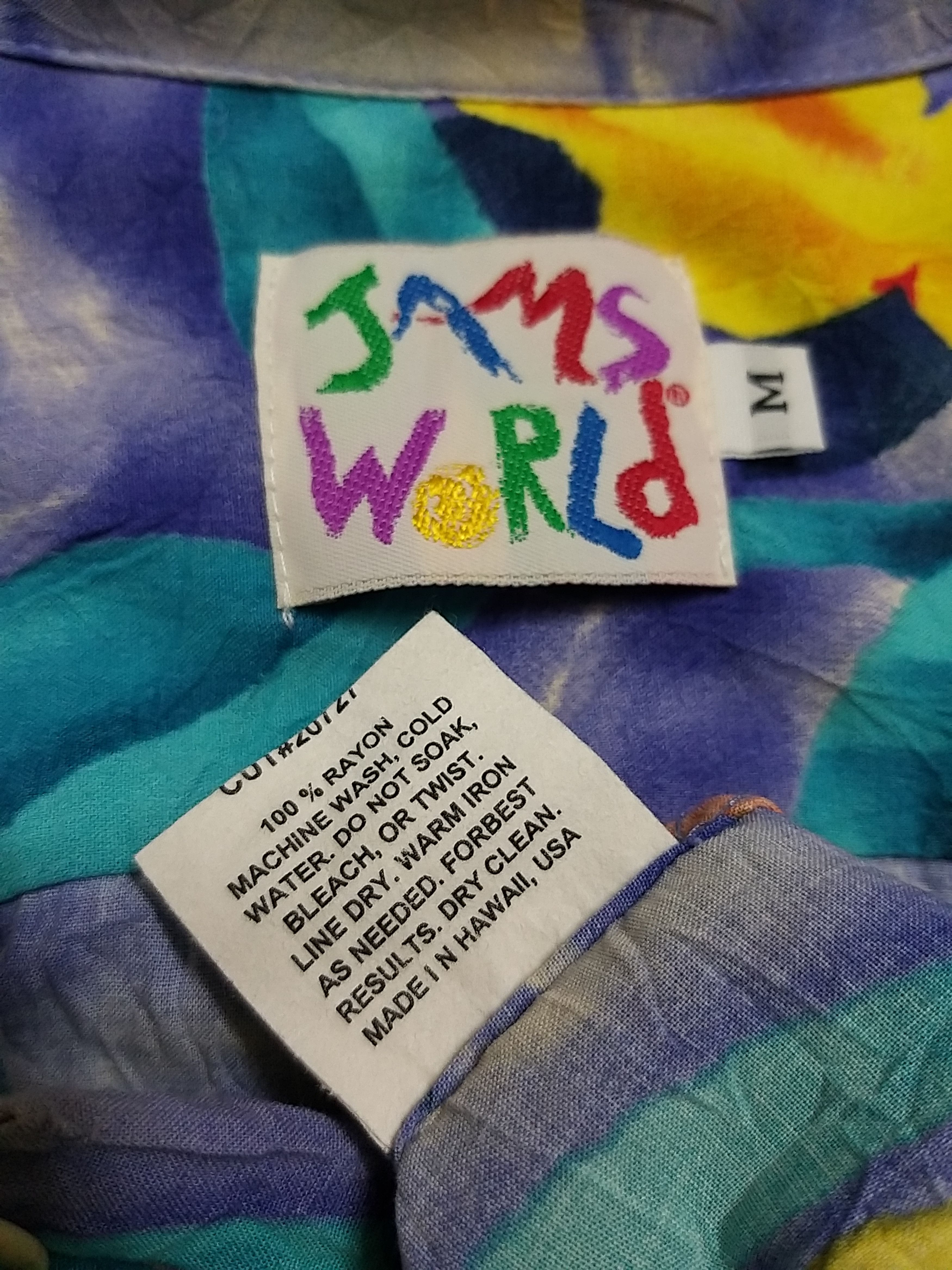 Jams World VINTAGE JAMS WORLD "VELVET ROSE"HAWAIIAN BUTTON UPS SHIRT Size US L / EU 52-54 / 3 - 11 Thumbnail